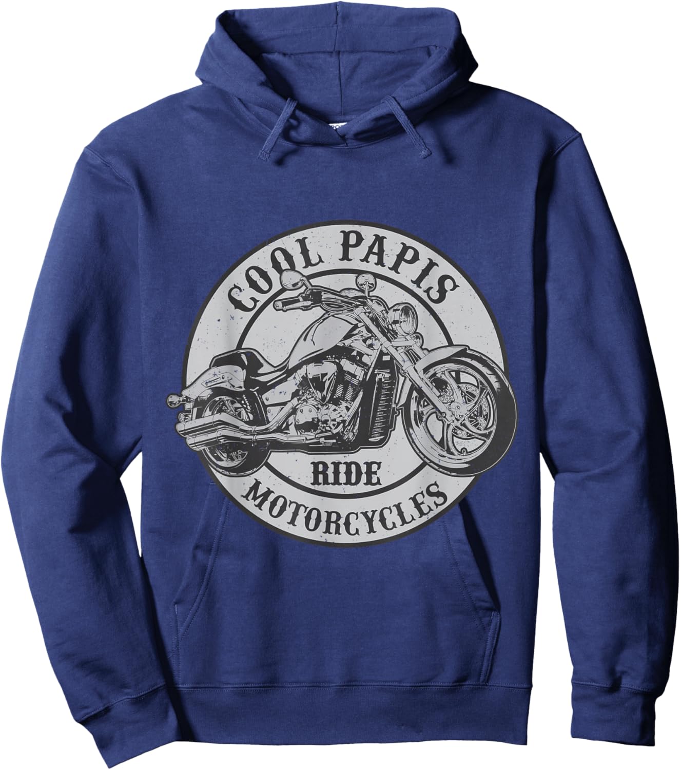 Cool Papi Ride Motorcycles Novelty Rider Papis Hoodie - Hoodie | Navy