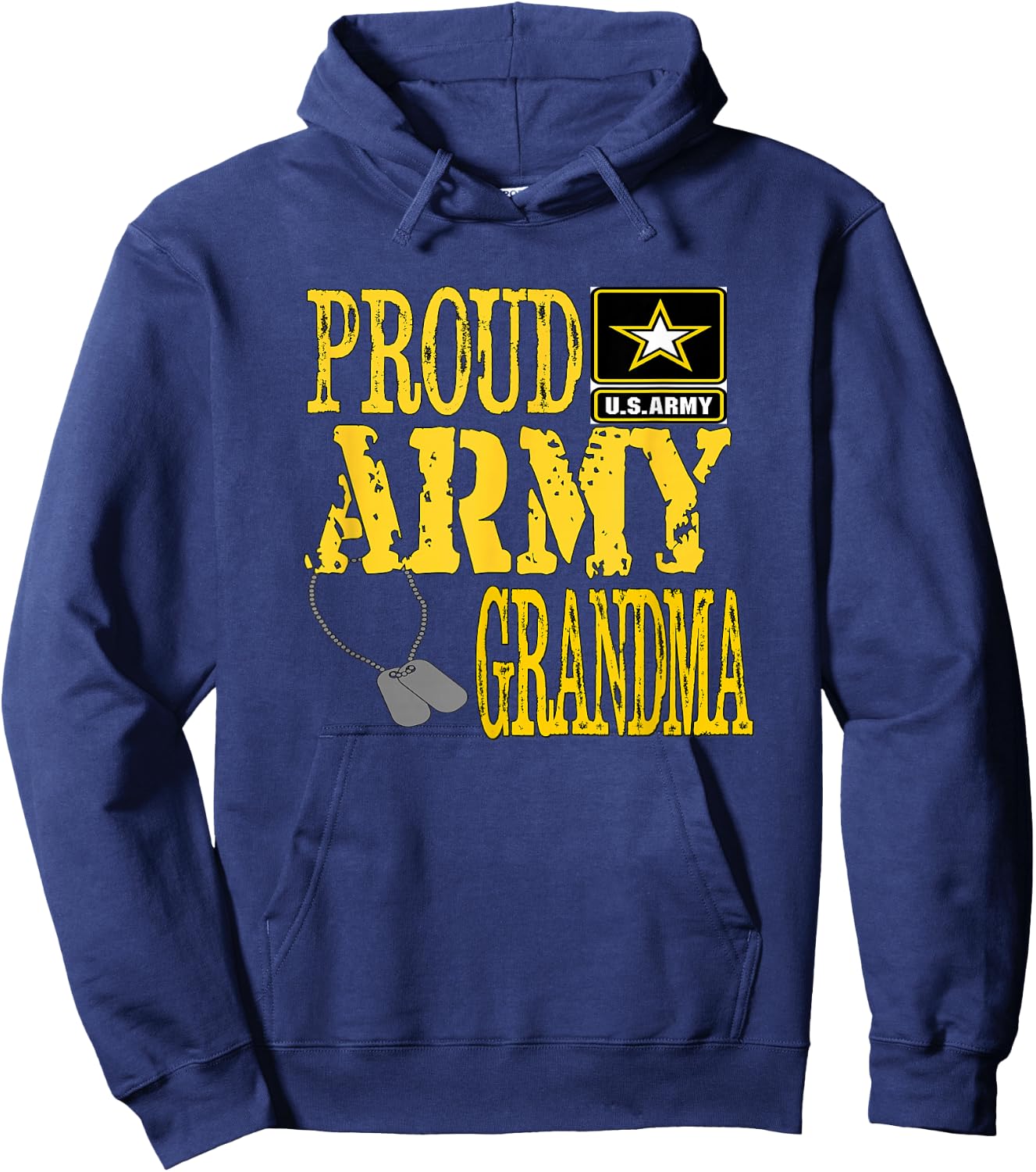Proud Army Grandma Shirt Military Pride T Shirt Hoodie - Hoodie | Navy