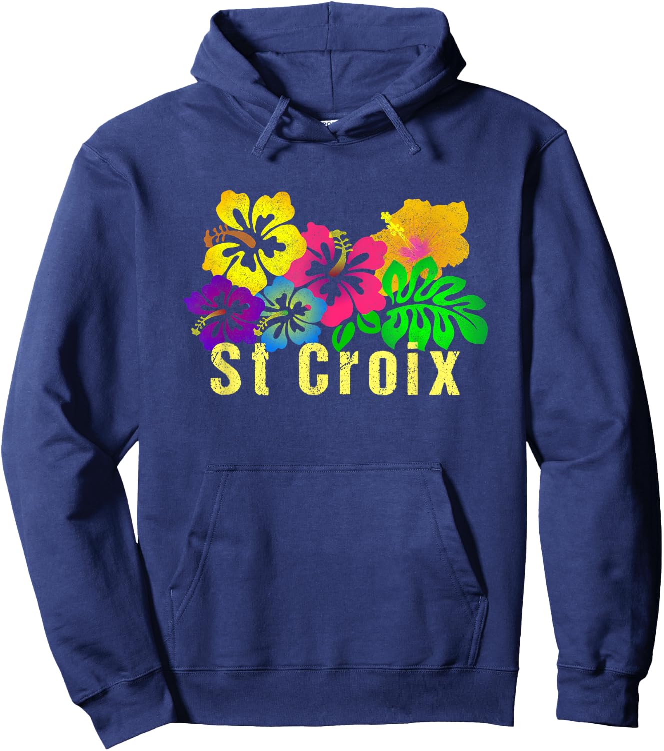 St. Croix Tropical Beach Surf Women Hoodie - Hoodie | Navy