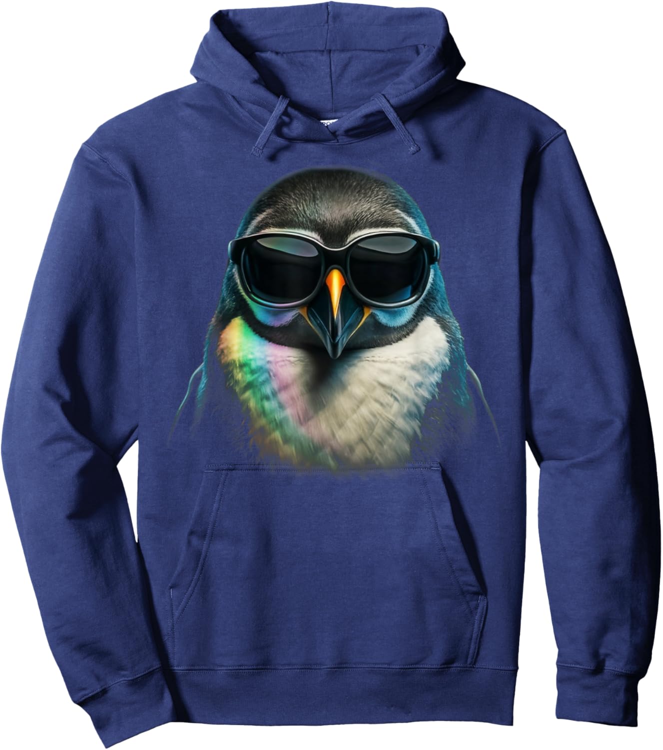 Penguin Head Sunglasses Hoodie - Hoodie | Navy