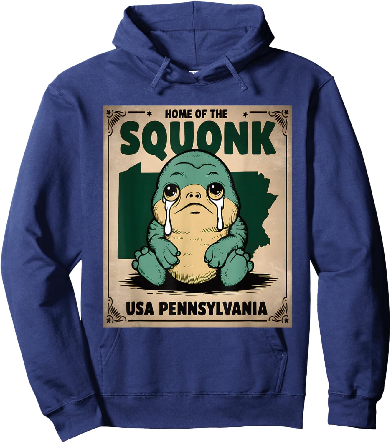 Squonk Cryptid Pensylvenia Hoodie - Hoodie | Navy
