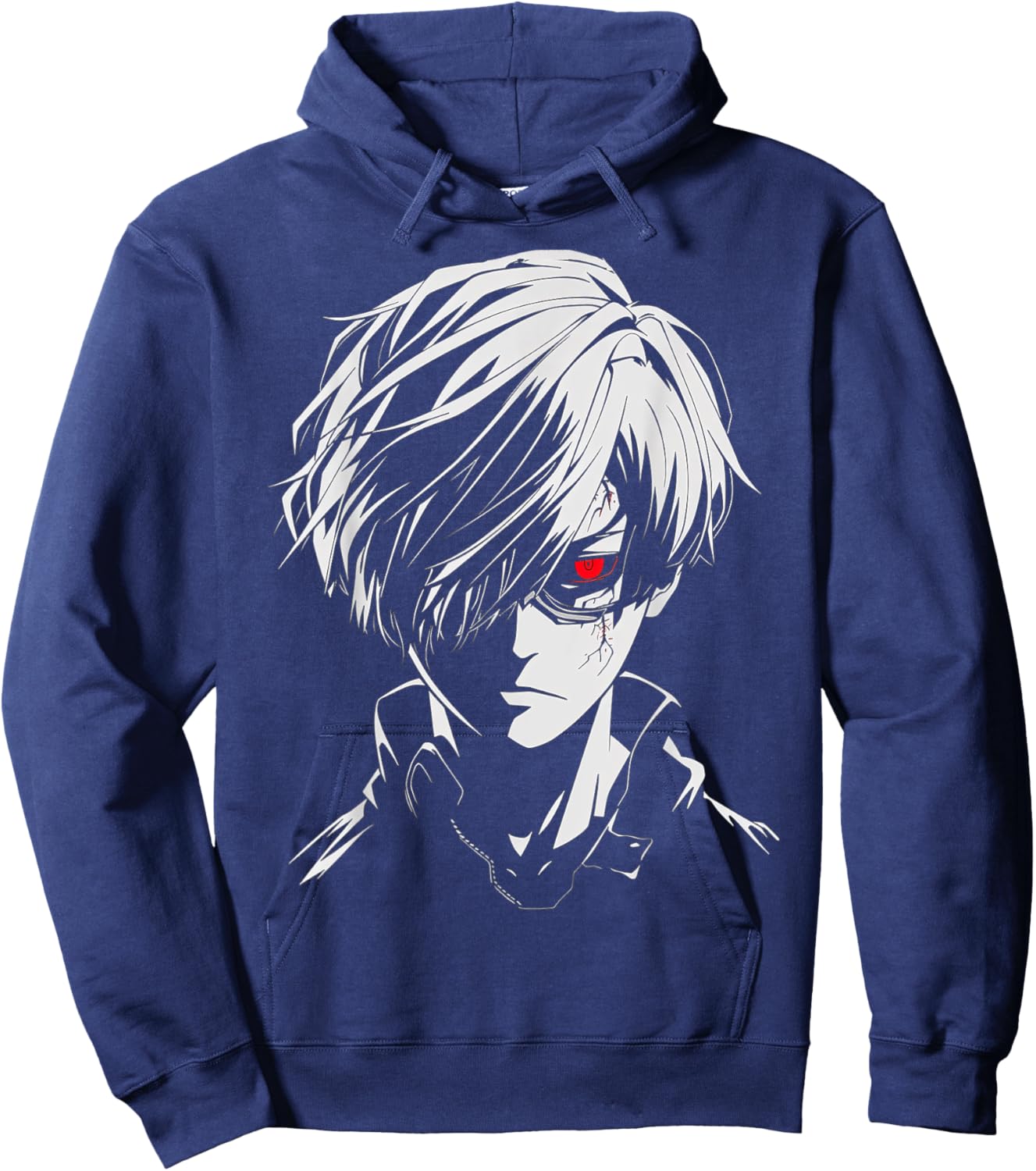 Anime Manga Graphic Art Anime Hoodie - Hoodie | Navy
