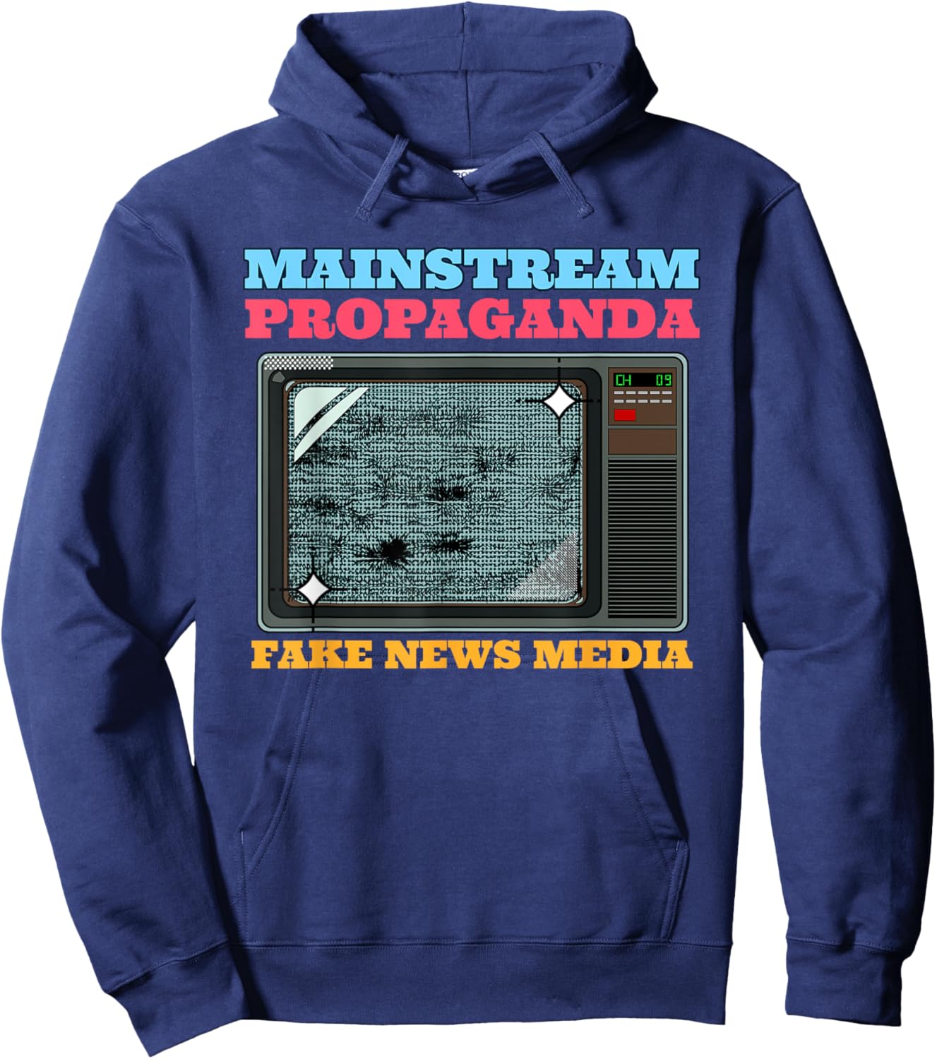 Mainstream Propaganda - Fake News Media Hoodie - Hoodie | Navy