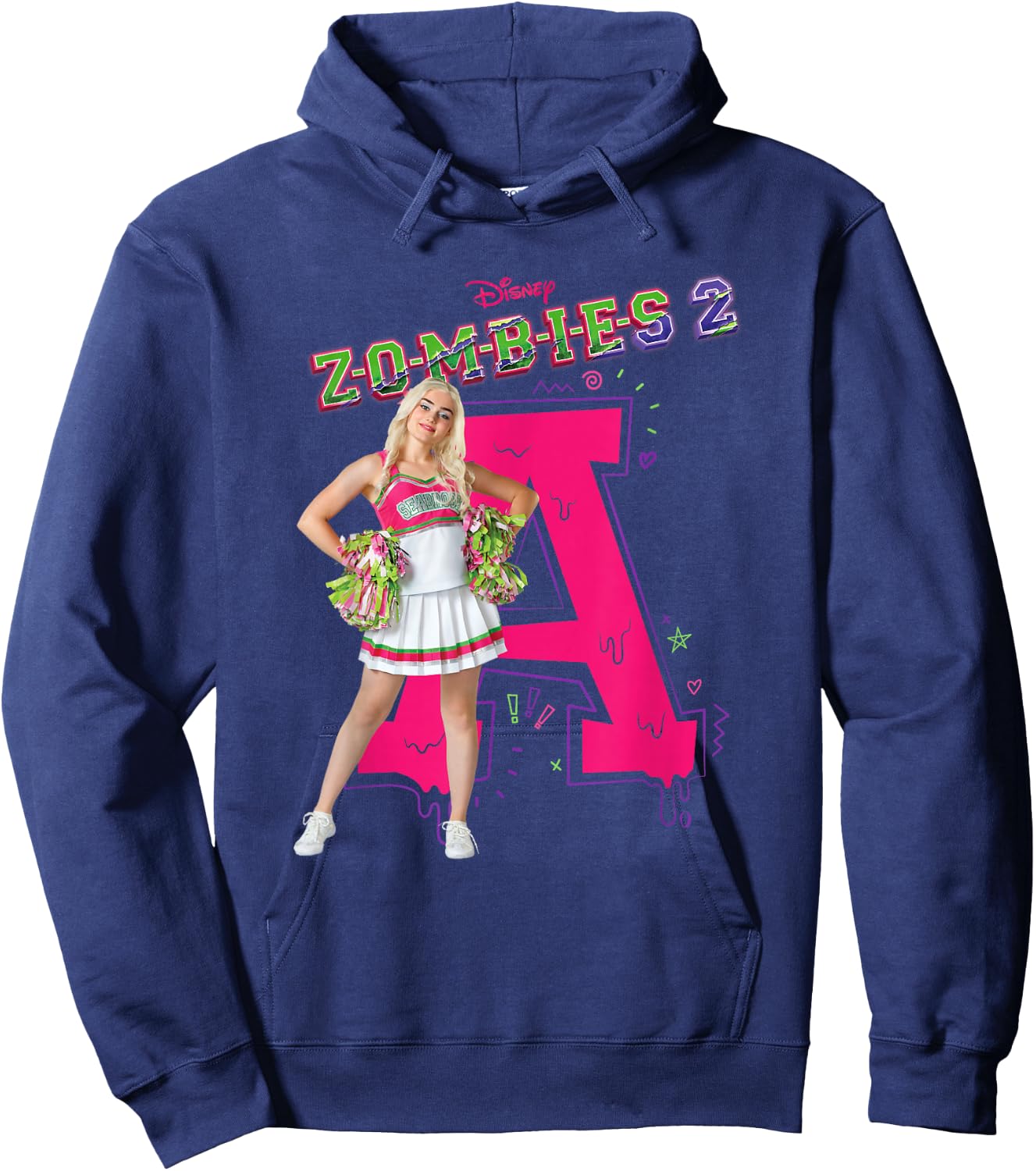 Disney Channel Zombies 2 Addison Cheer A Hoodie - Hoodie | Navy