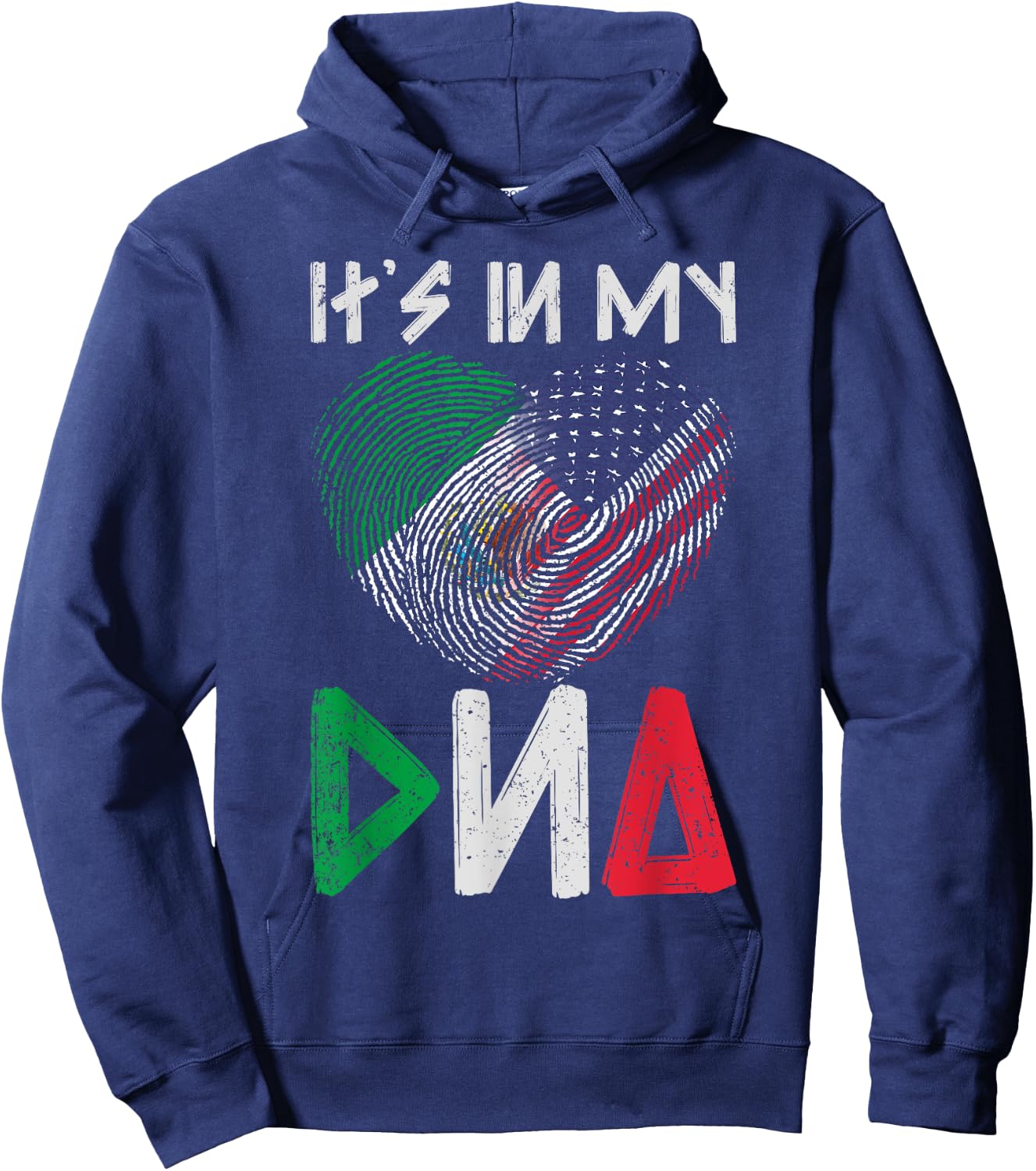 Its In My DNA USA Mexico Hoodie - Hoodie | Navy