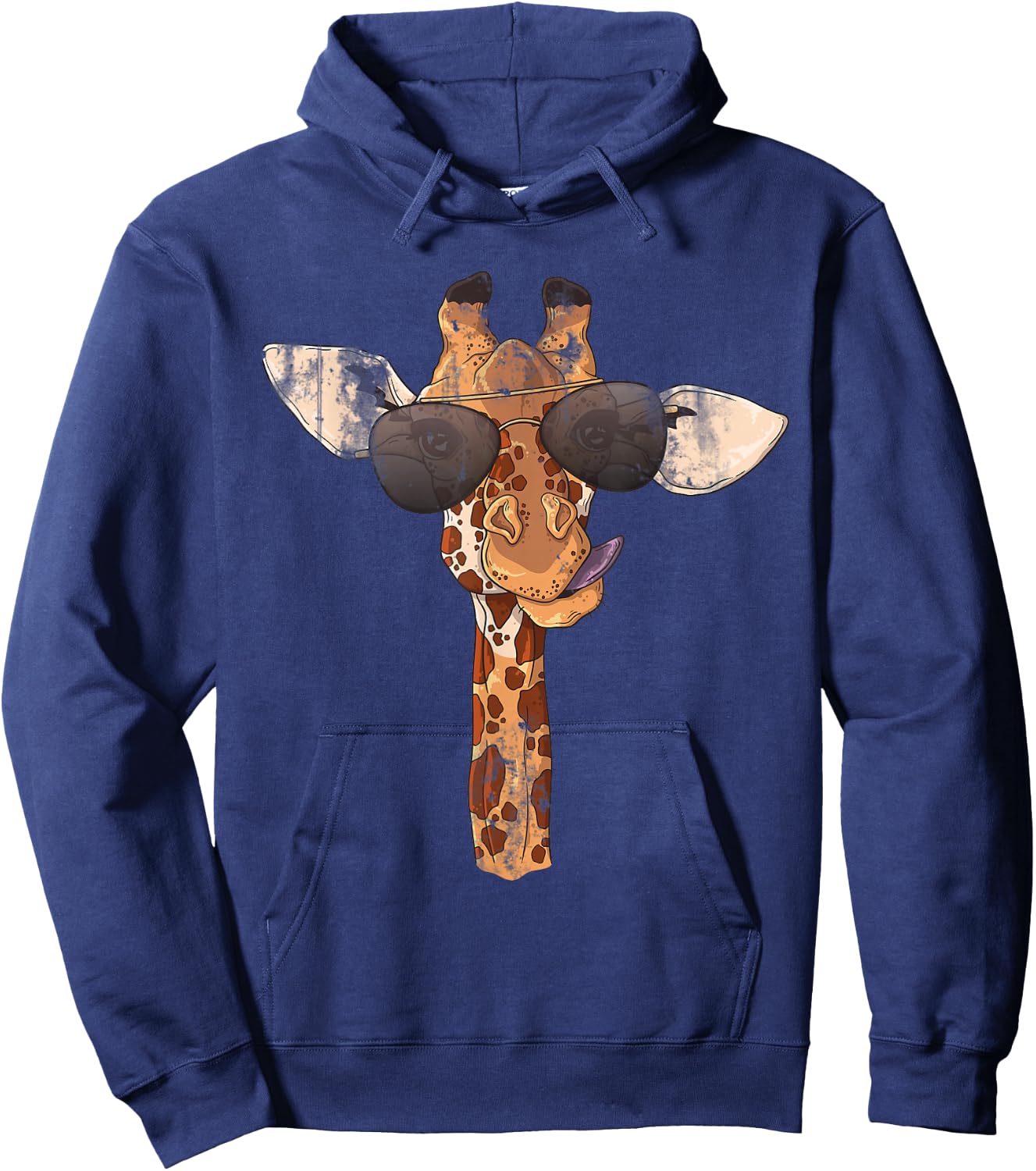 Sunglasses Giraffe Hoodie - Hoodie | Navy