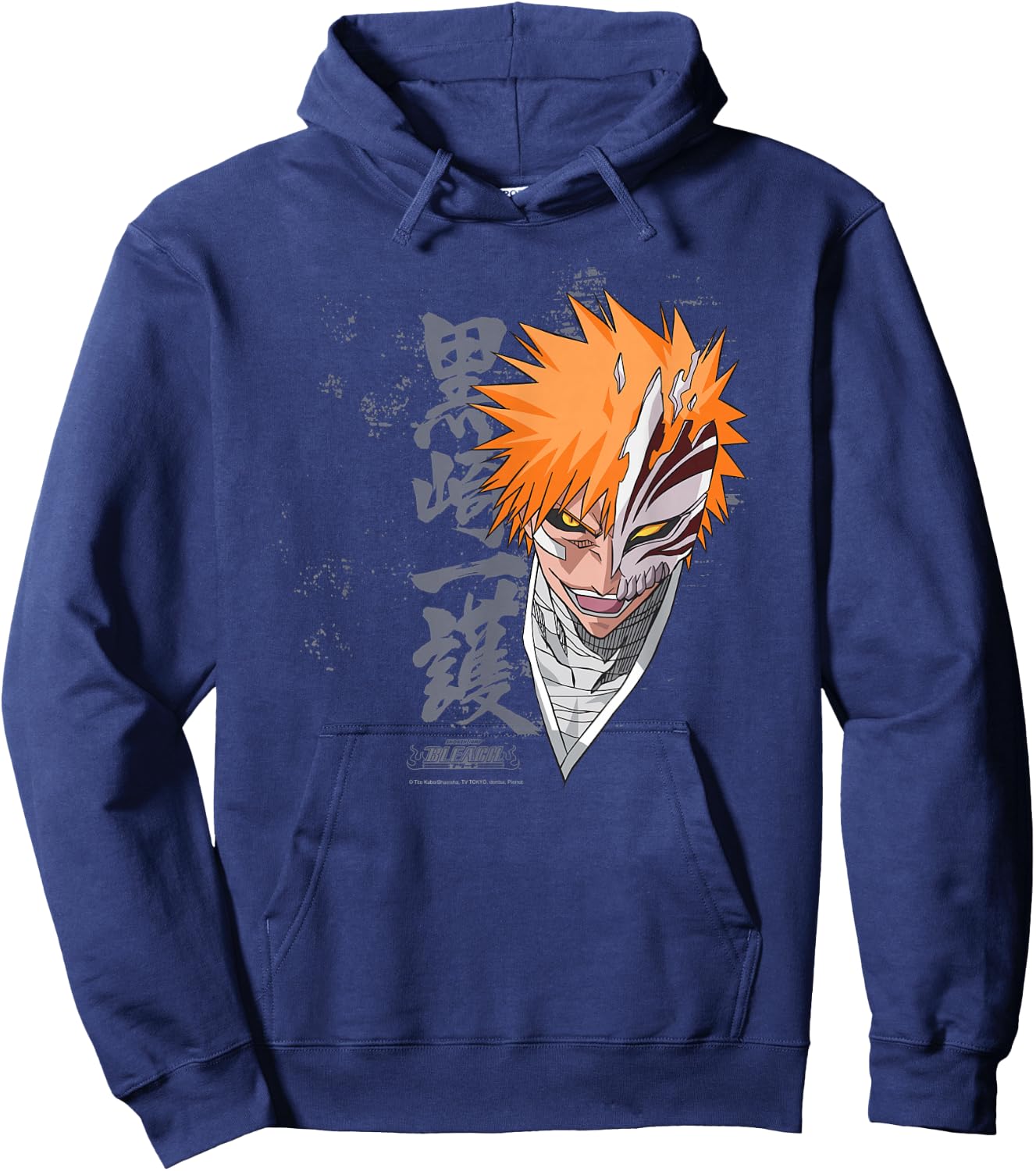 Bleach Ichigo Transform Splatter Pattern Anime Hoodie - Hoodie | Navy