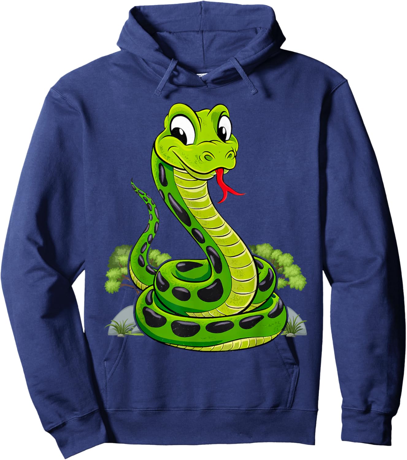 Reptile Kids Cute Snake Hoodie - Hoodie | Navy