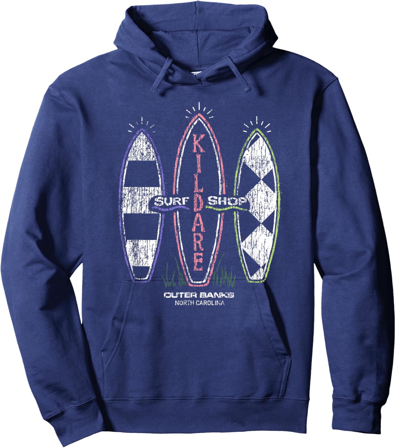 Outer Banks Kildare Surf Shop Pocket Logo Hoodie - Hoodie | Navy