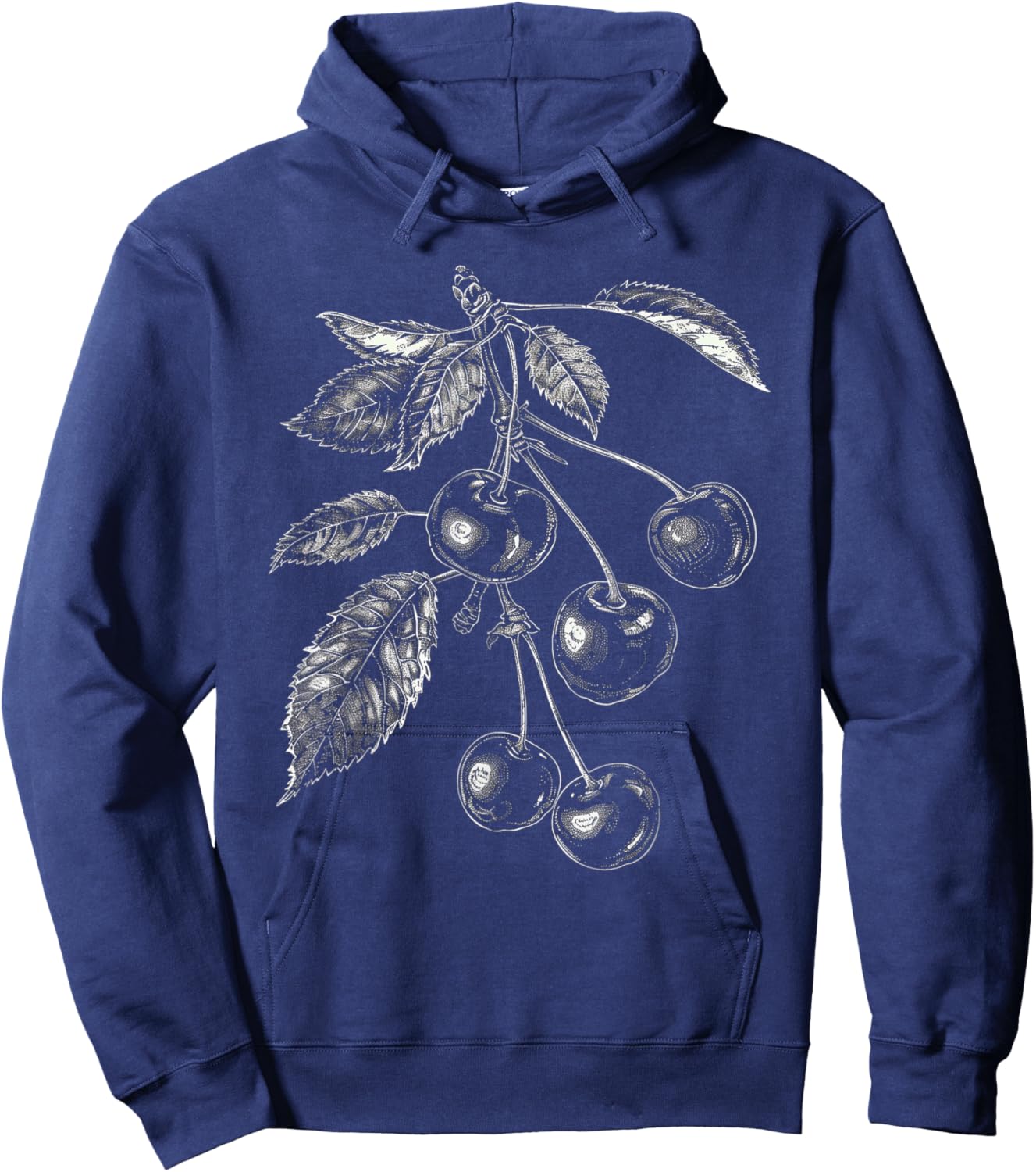 Vintage Cherry Hoodie - Hoodie | Navy