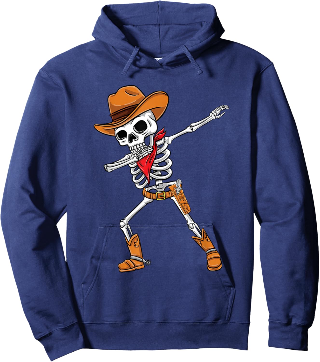 Dabbing Skelett Cowboy Halloween Jungen Hoodie - Hoodie | Navy