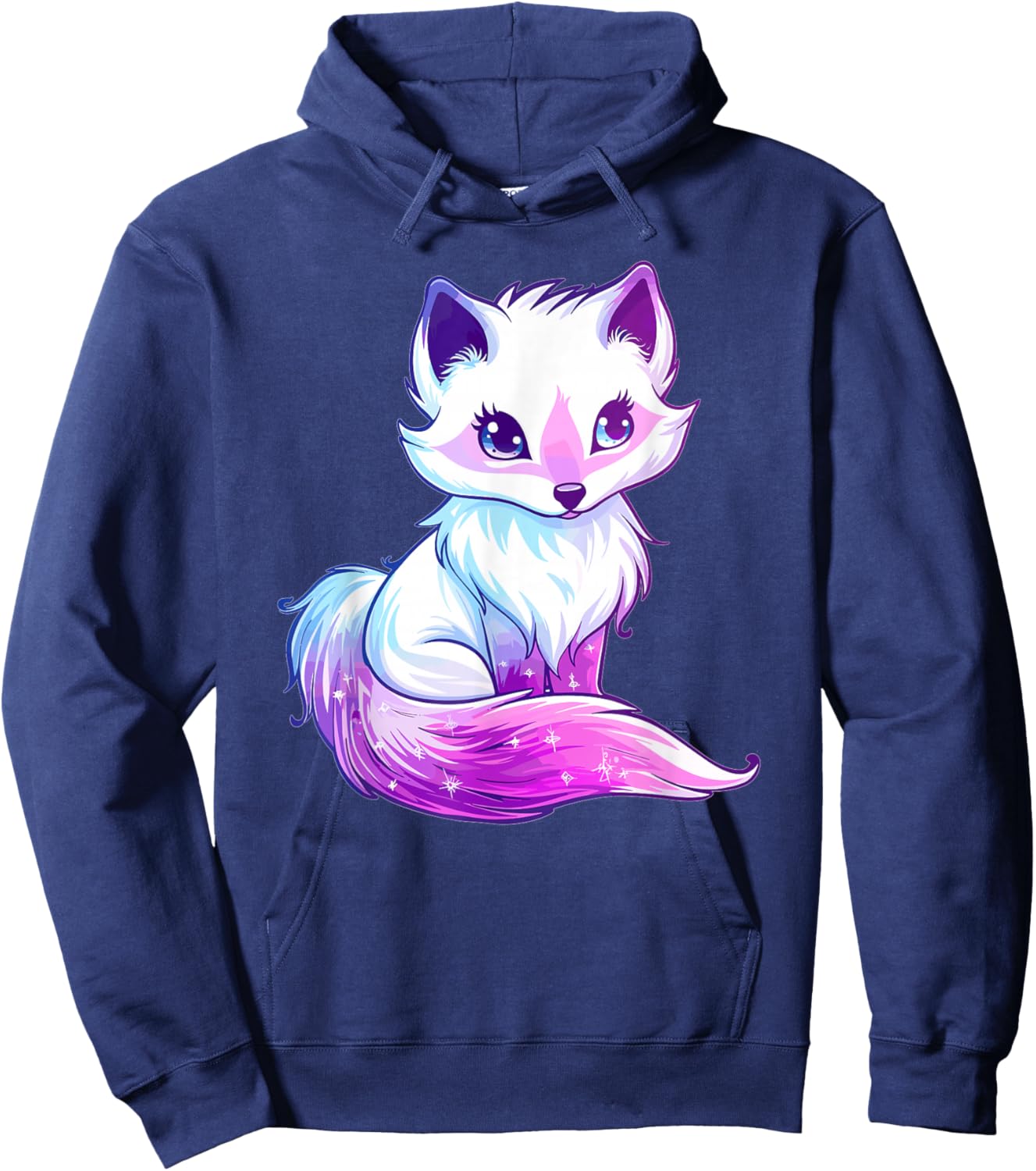Pastel Arctic Fox I Cute Arctic Fox Hoodie - Hoodie | Navy