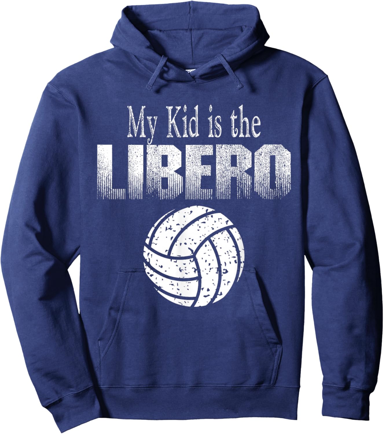 Volleyball Libero Mom or Dad Hoodie - Hoodie | Navy