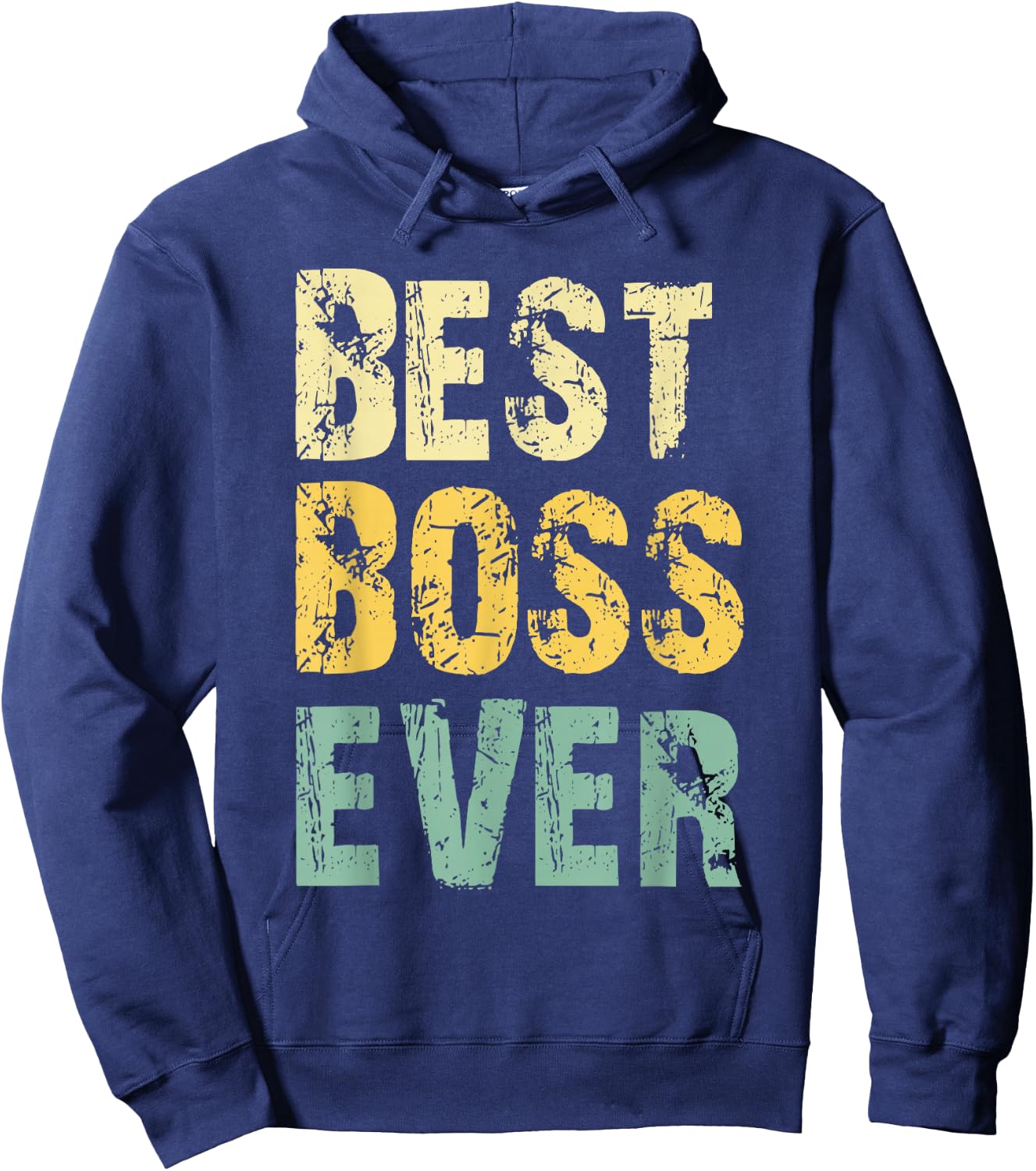 Best Boss Ever Retro Vintage Gift Hoodie - Hoodie | Navy
