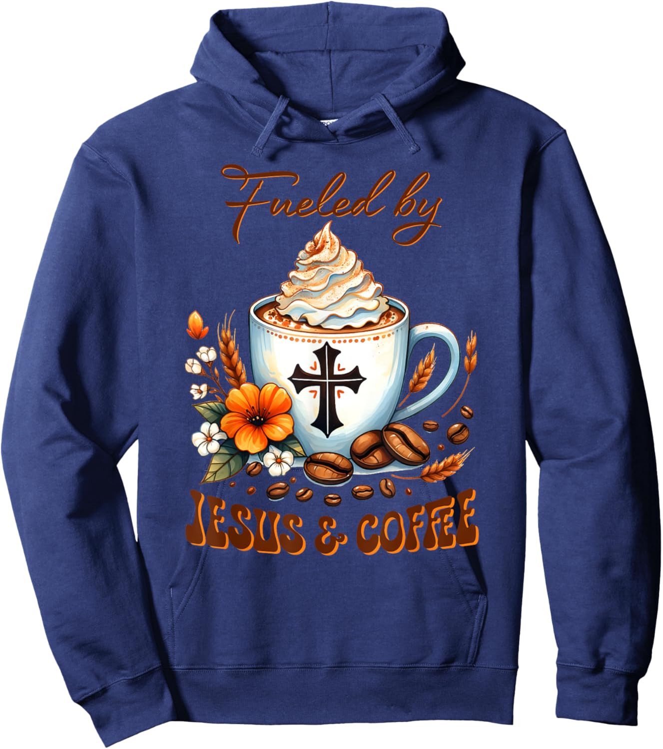 Fueled By JESUS & Coffee Hoodie - Hoodie | Navy