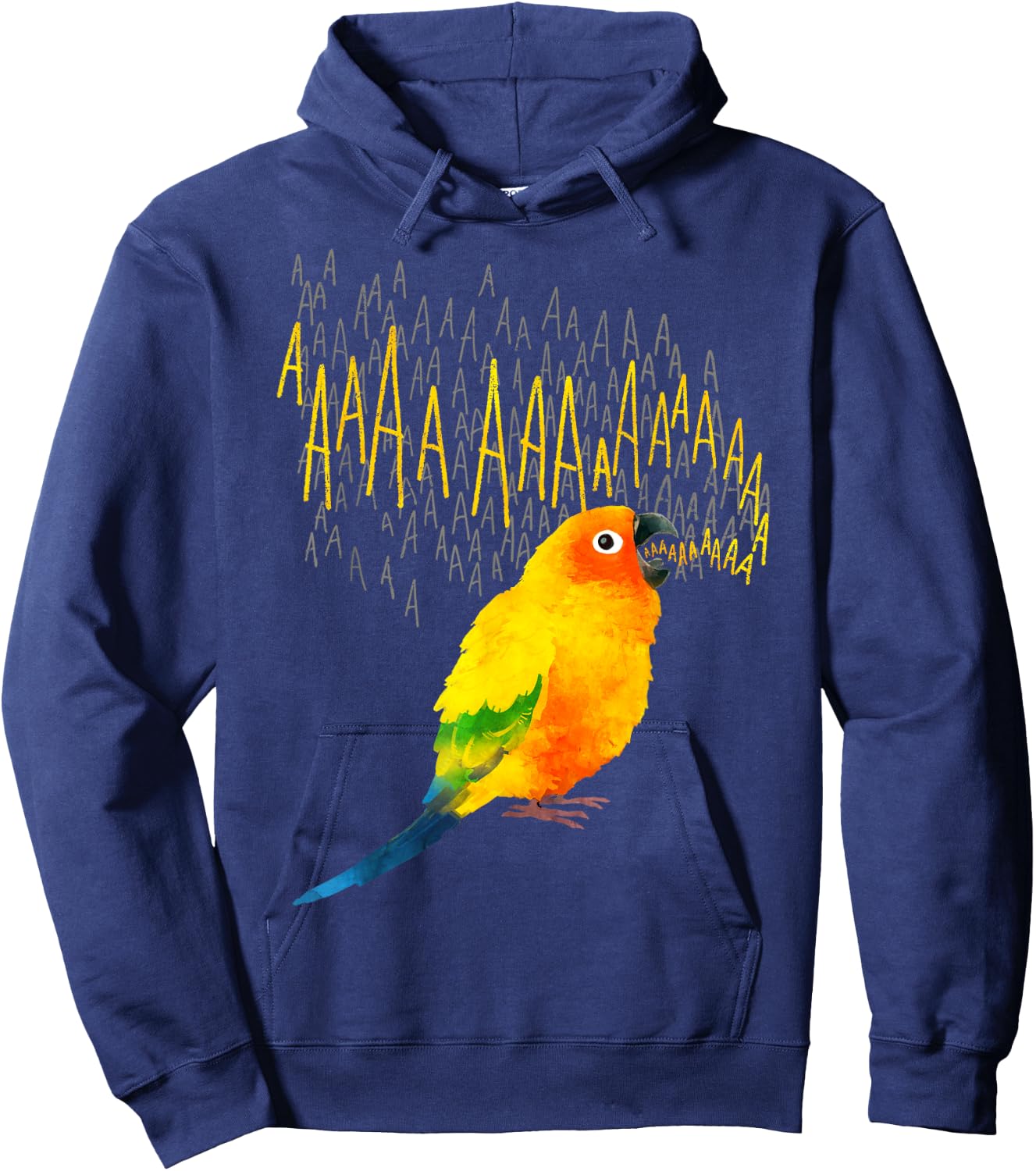 Screaming Sun Conure Hoodie - Hoodie | Navy