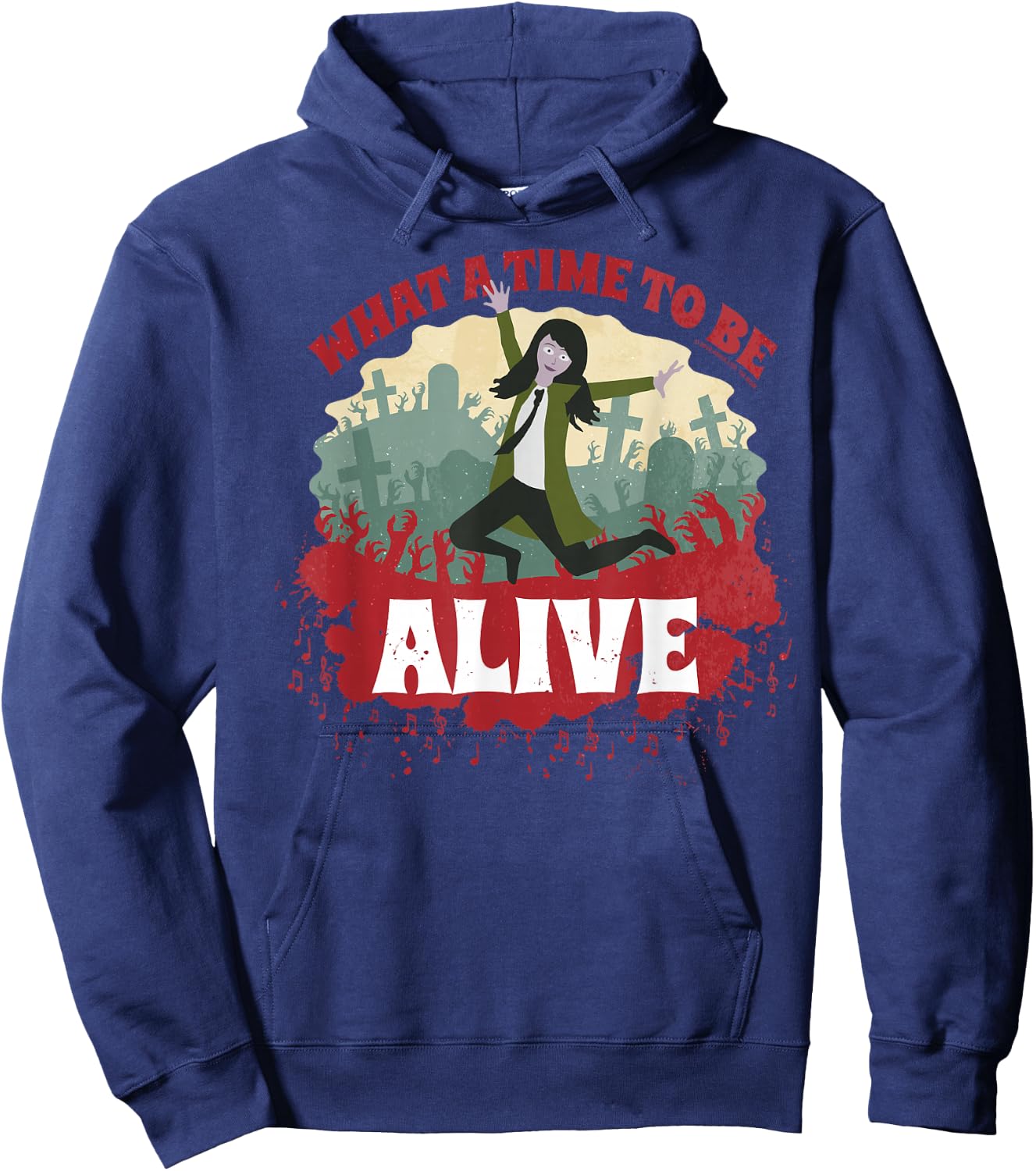Anna and the Apocalypse What A Time To Be Alive Hoodie - Hoodie | Navy