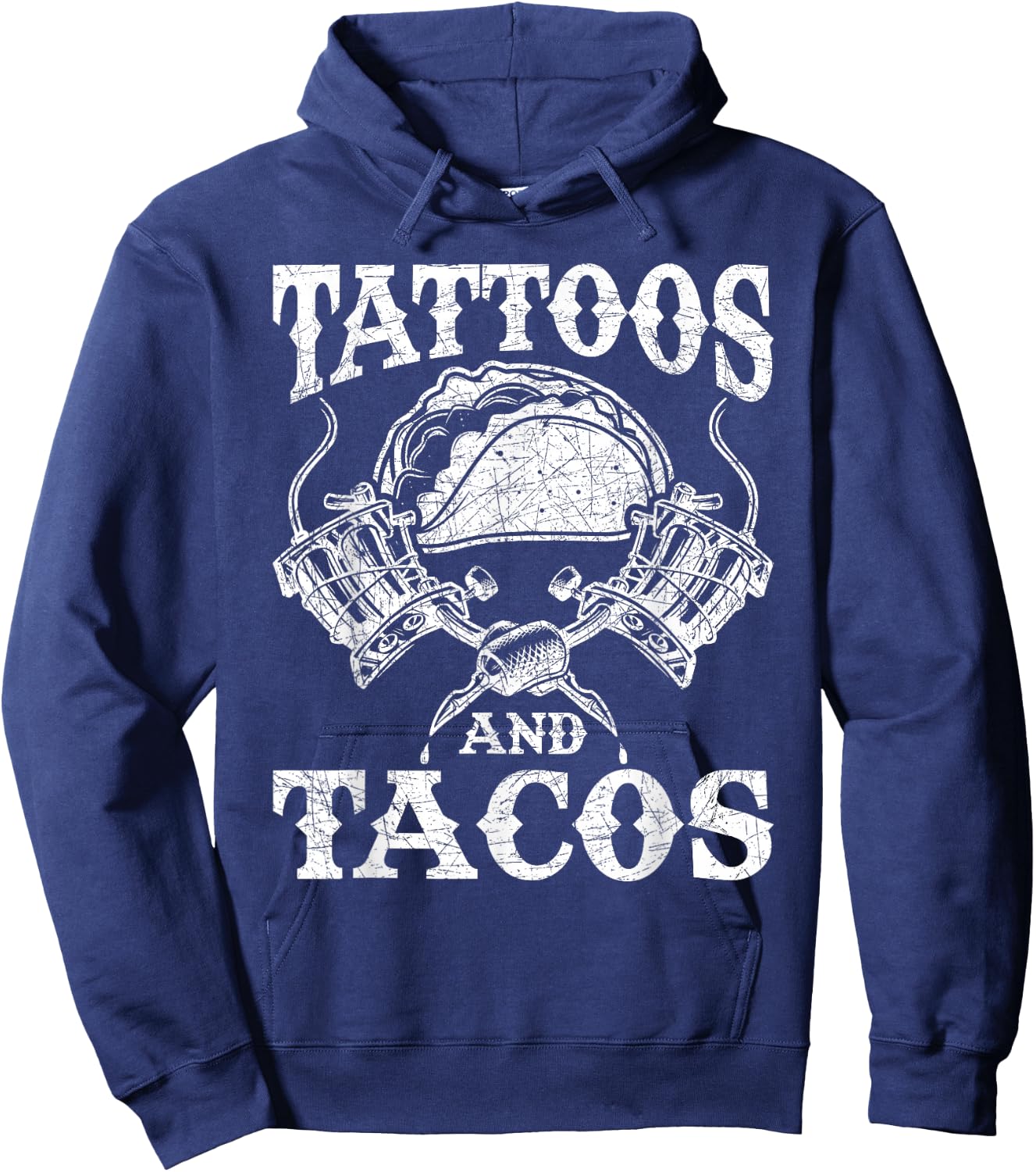Mexican Food Tacos Mexico Tattoo Artist Tattoo Hoodie - Hoodie | Navy