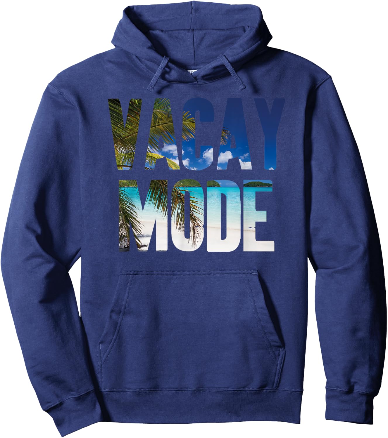 Popular Holiday Quote Vacay Mode Hoodie - Hoodie | Navy