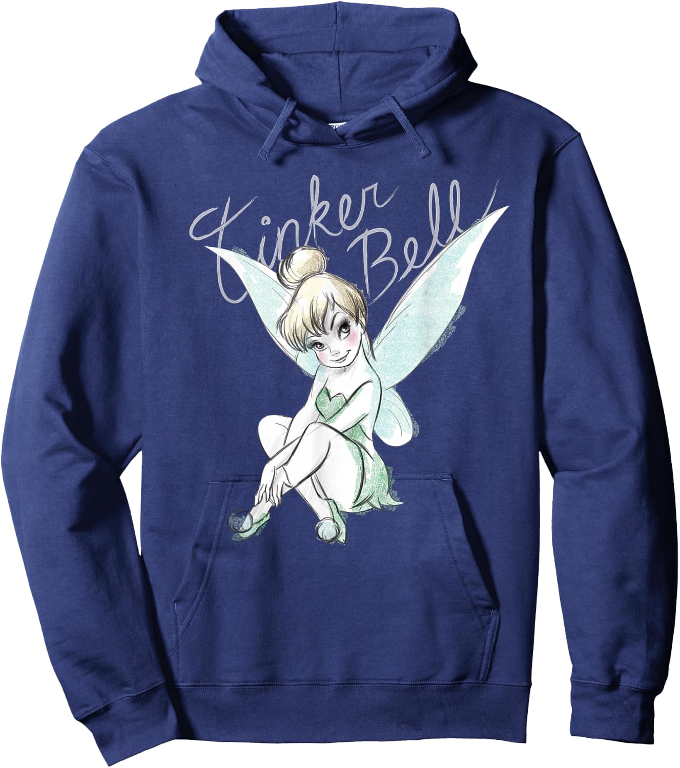Disney Tinker Bell Sitting Hoodie - Hoodie | Navy