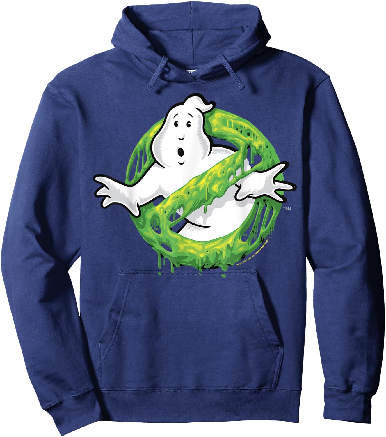 Ghostbusters Classic Slime Ghost Logo Graphic Hoodie - Hoodie | Navy