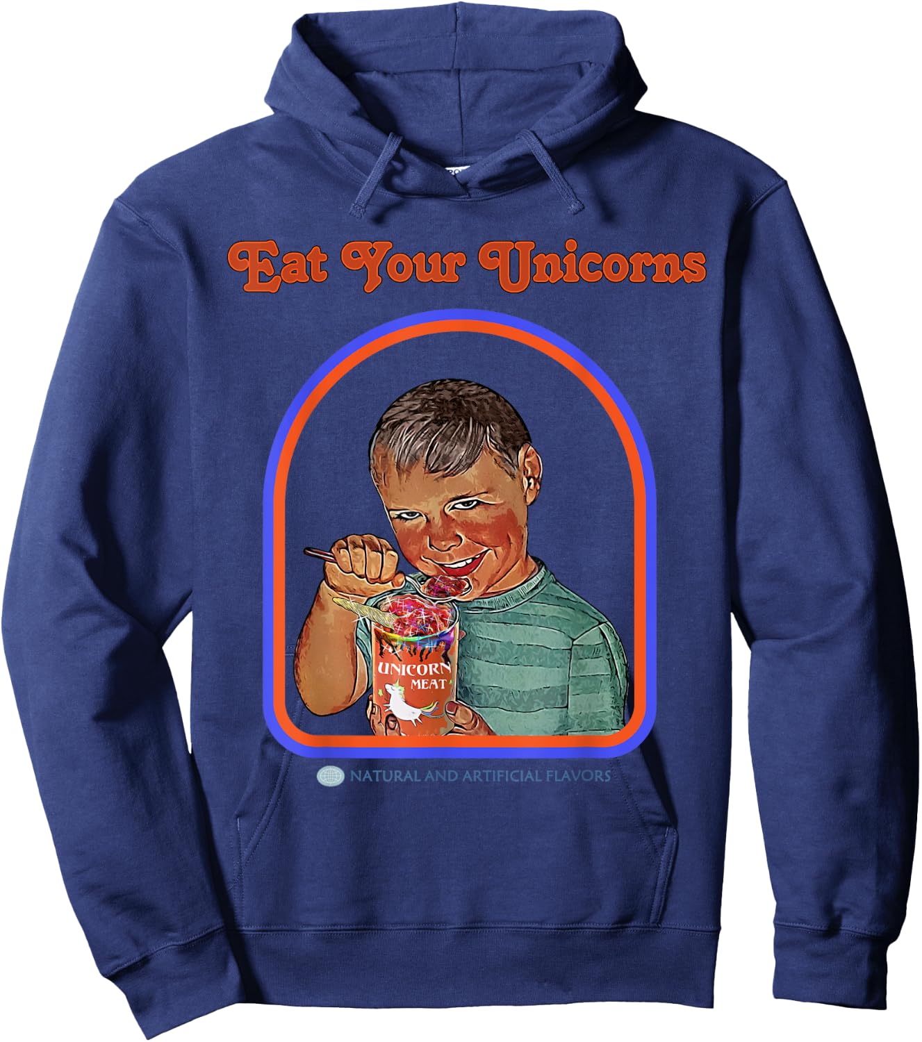 Eat Your Unicorn Meat Hoodie - Hoodie | Navy