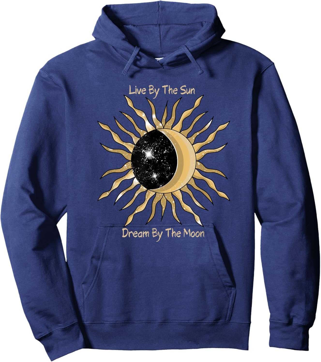 Live By The Sun Dream By The Moon Astrology Hoodie - Hoodie | Navy