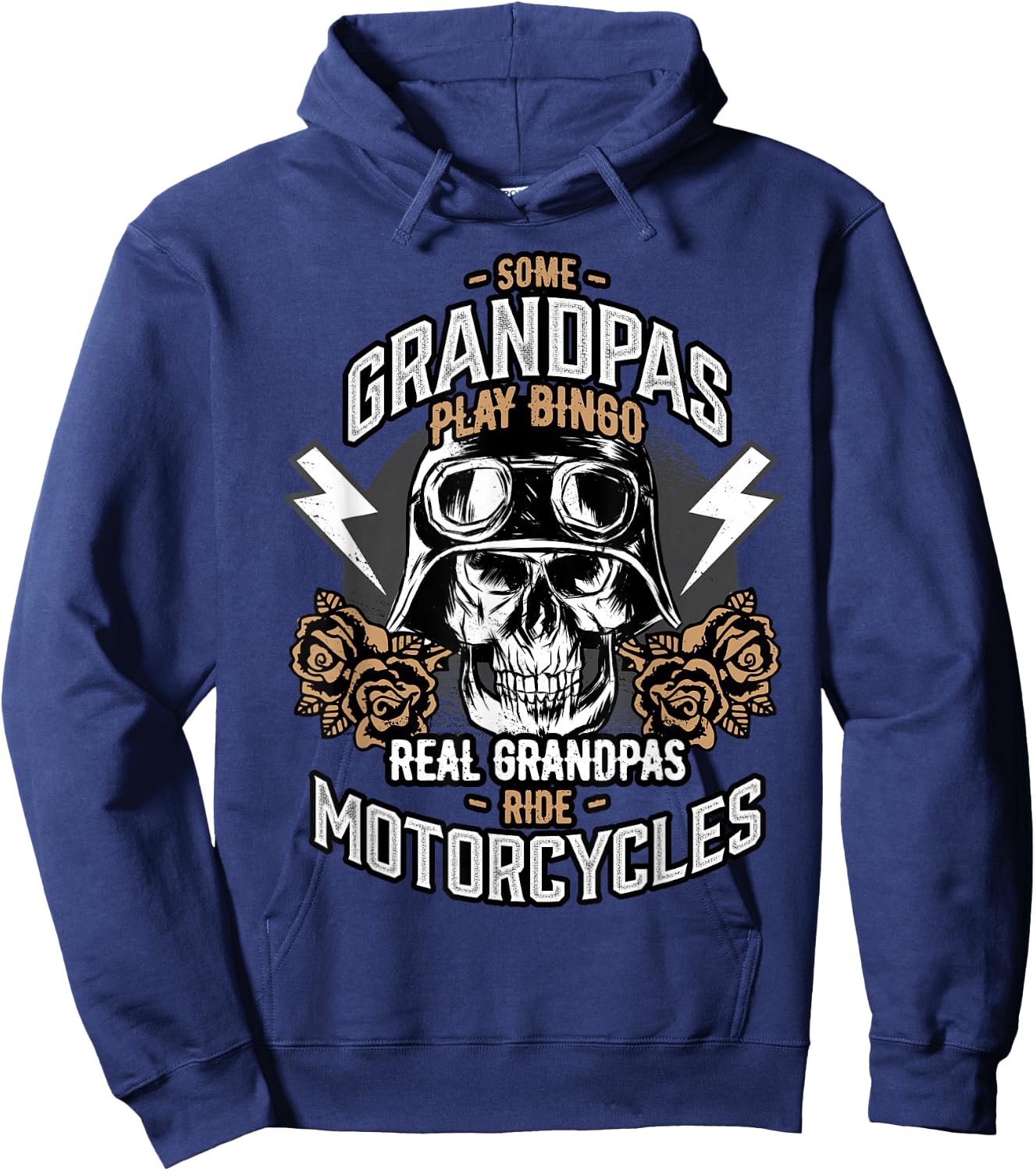 Real Grandpas Ride Motorcycles Hoodie - Hoodie | Navy