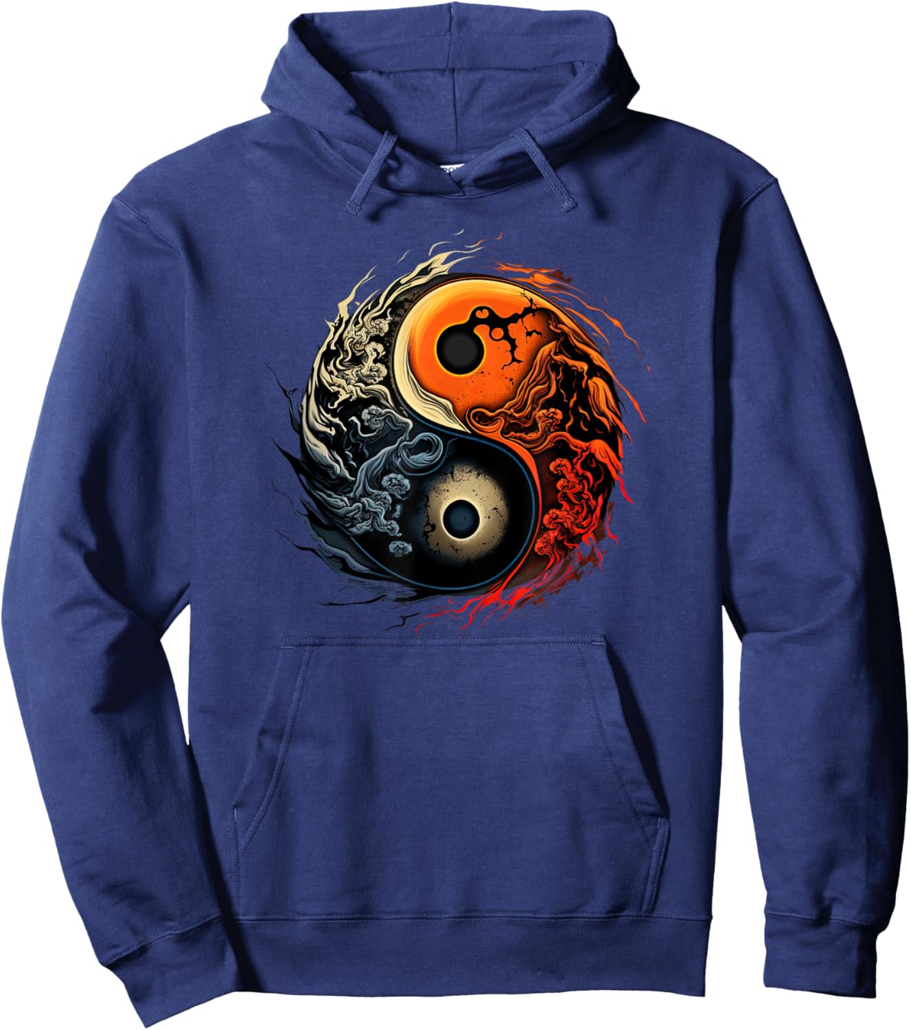 Yinyang Yoga Zen Yin yang Meditation Hoodie - Hoodie | Navy