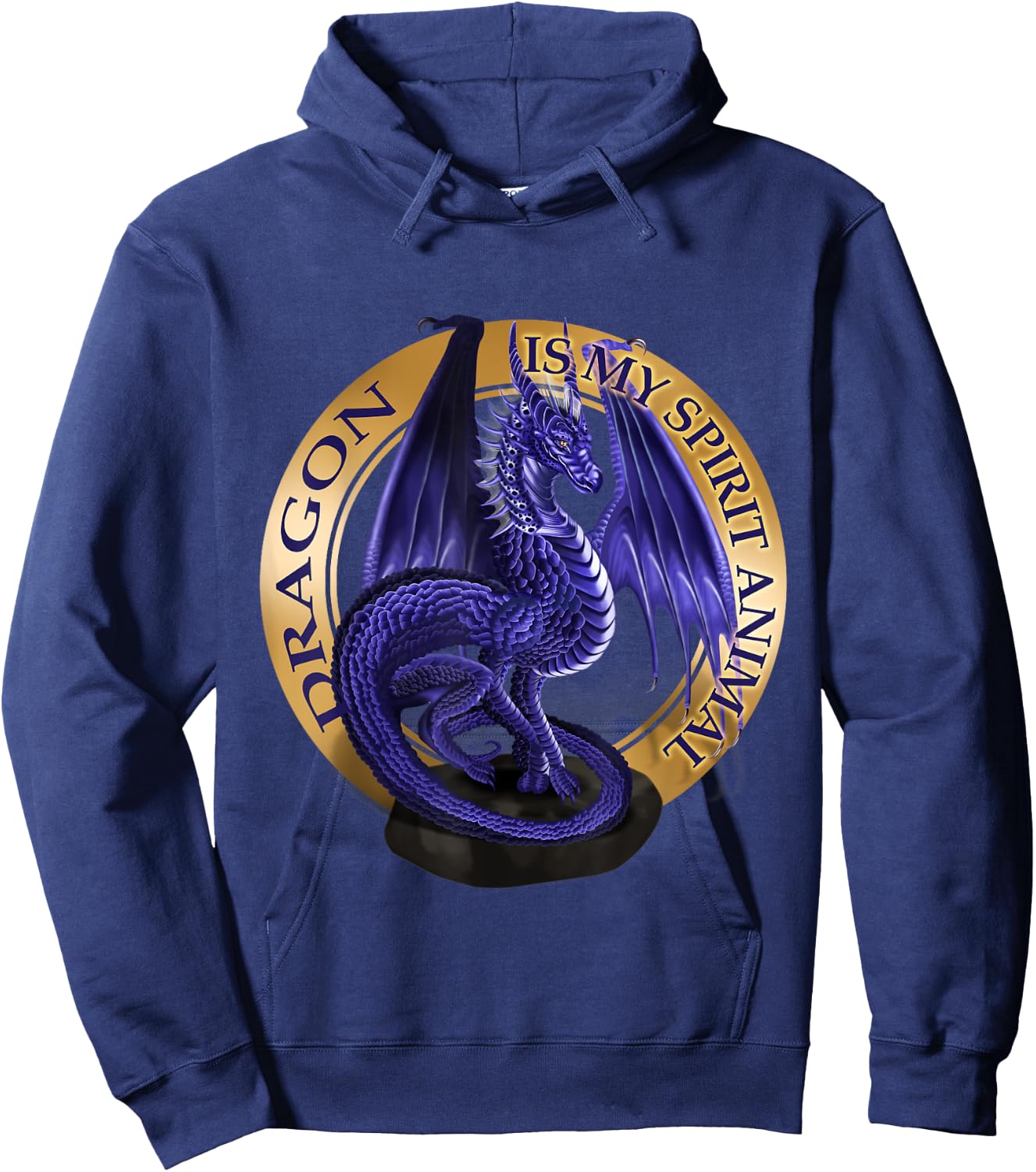 Dragon Is My Spirit Animal Fantasy Lover Hoodie - Hoodie | Navy