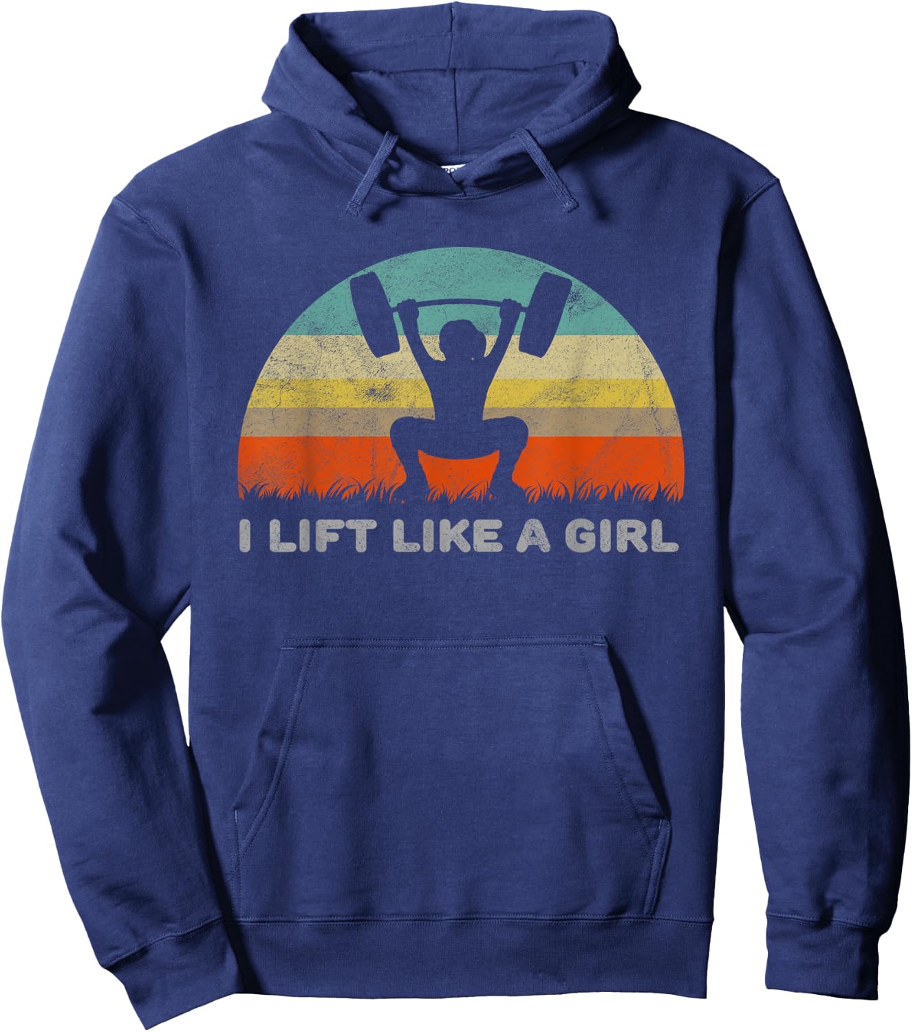 Funny I Lift Like A Girl Hoodie - Hoodie | Navy