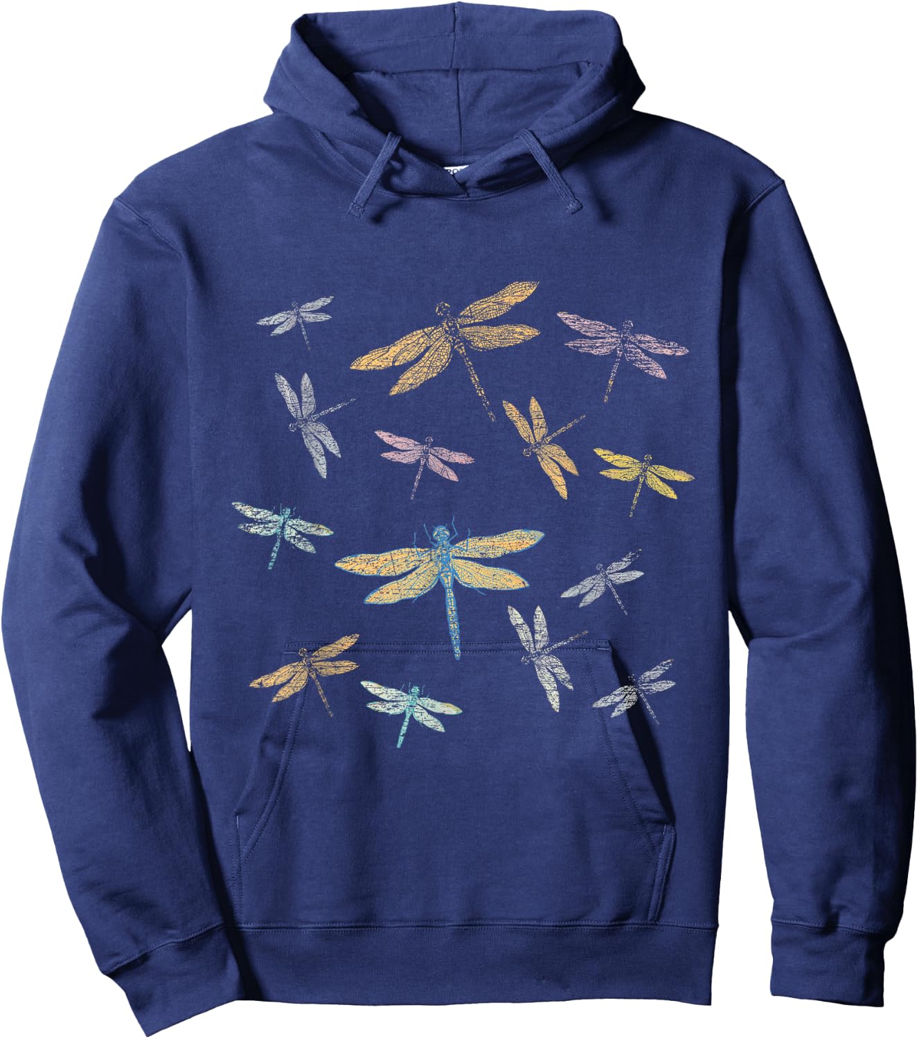 Retro Dragonfly Hoodie - Hoodie | Navy