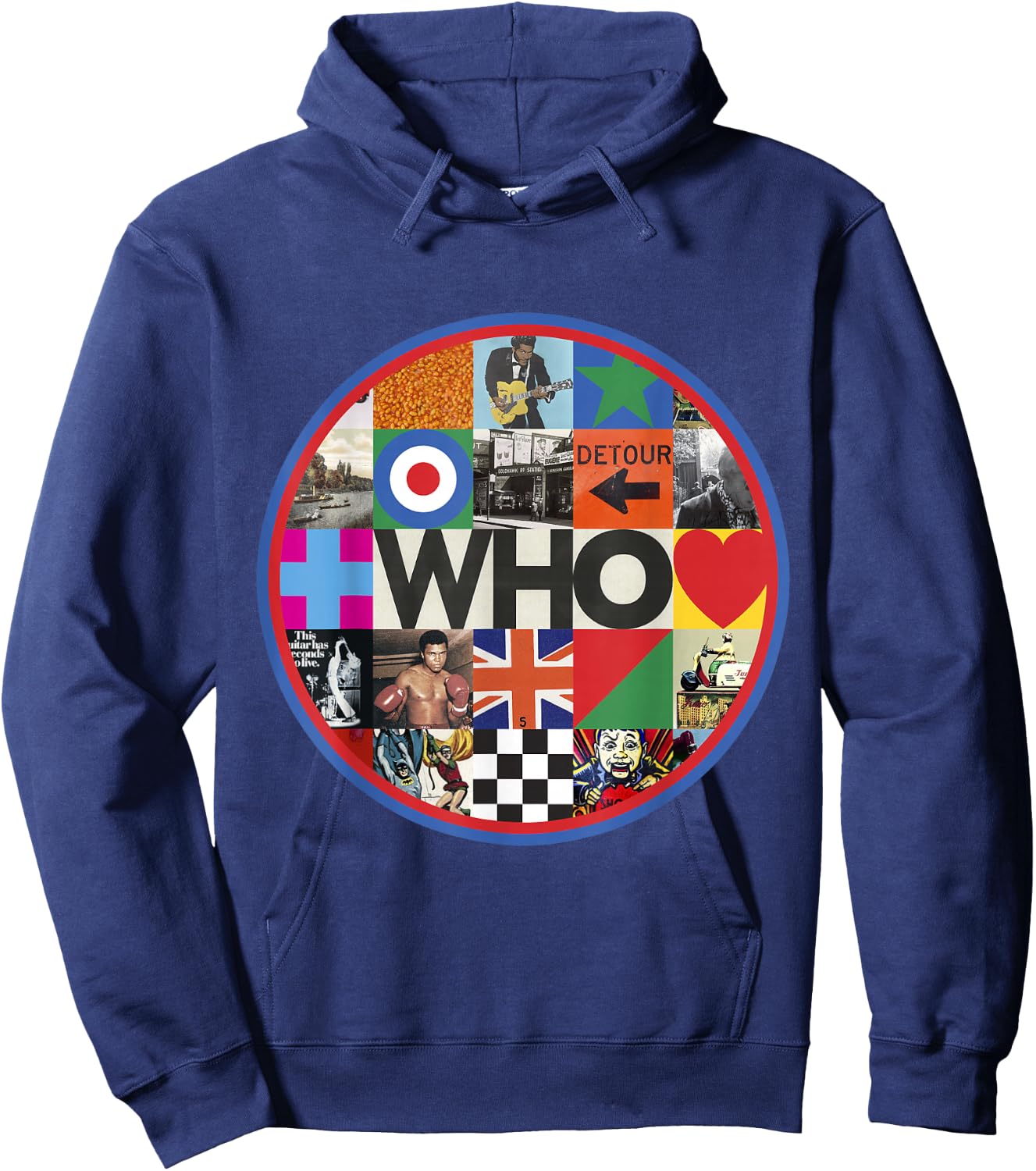 The Who Official 2019 Who Album Cover Circle Hoodie - Hoodie | Navy