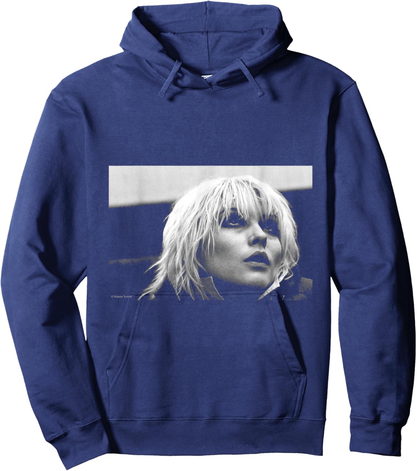 Debbie Harry Blondie Singer by Virginia Turbett Hoodie - Hoodie | Navy