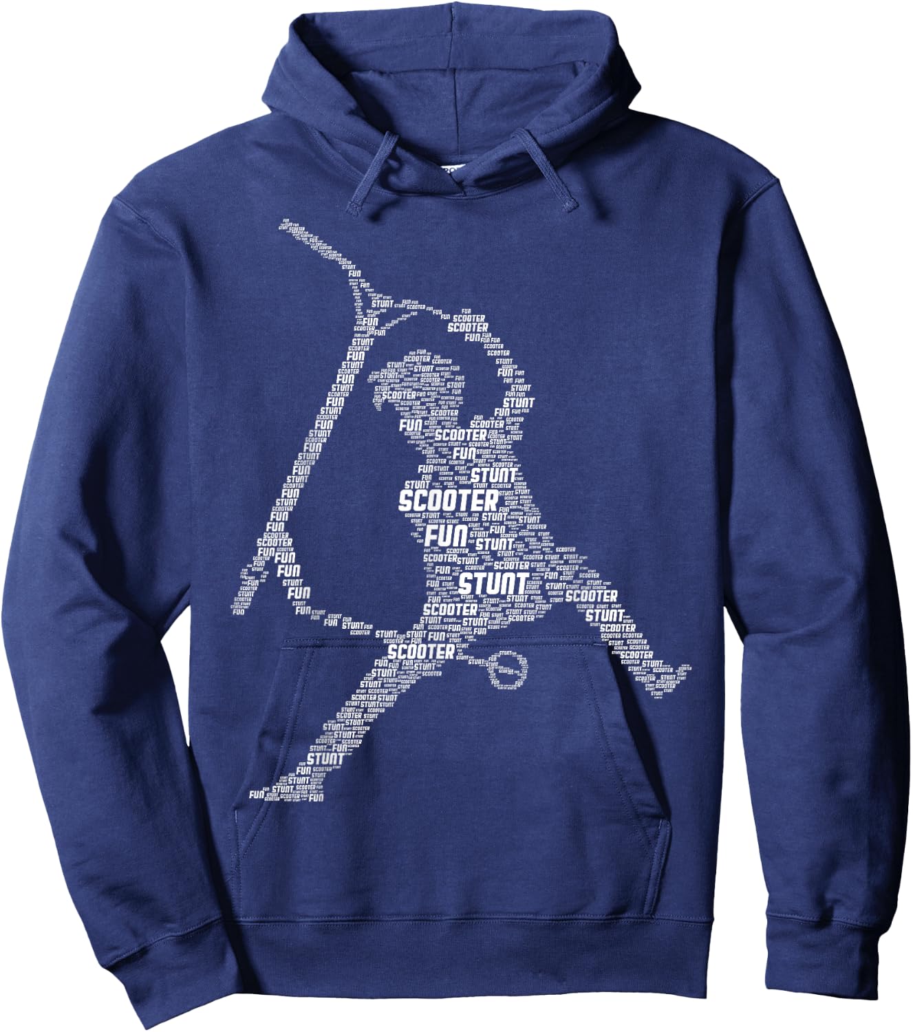 Scooter Tricks E-Scooter Rider Boys Youth Kids Hoodie - Hoodie | Navy