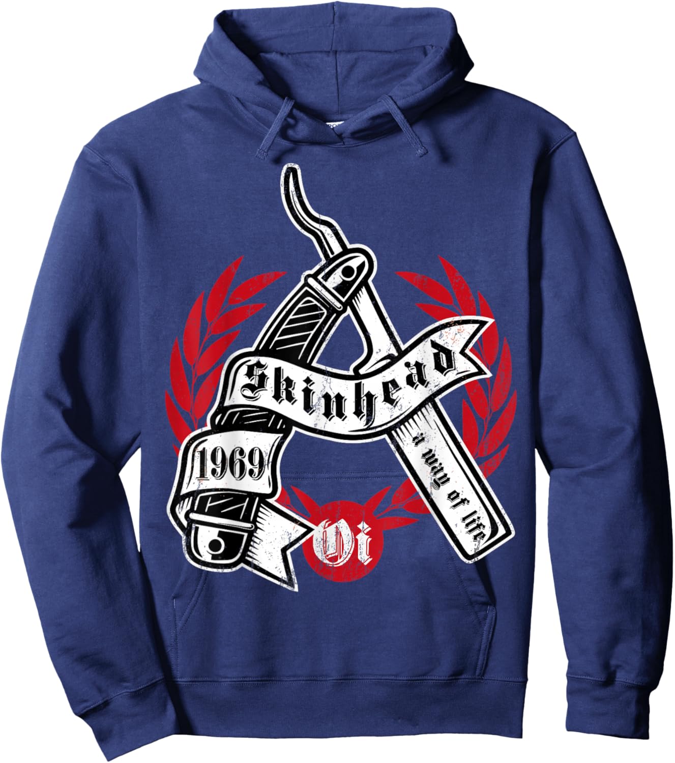Oi Skinhead /Skinhead Hoodie - Hoodie | Navy