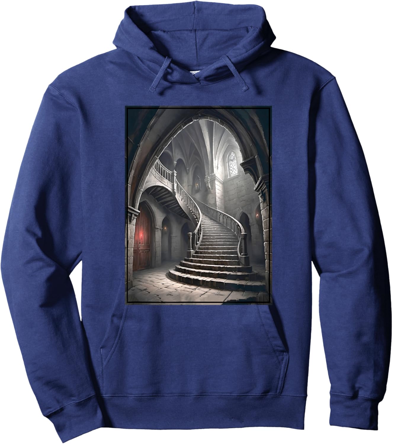 Dracula's Castle Staircase and Architecture Hoodie - Hoodie | Navy