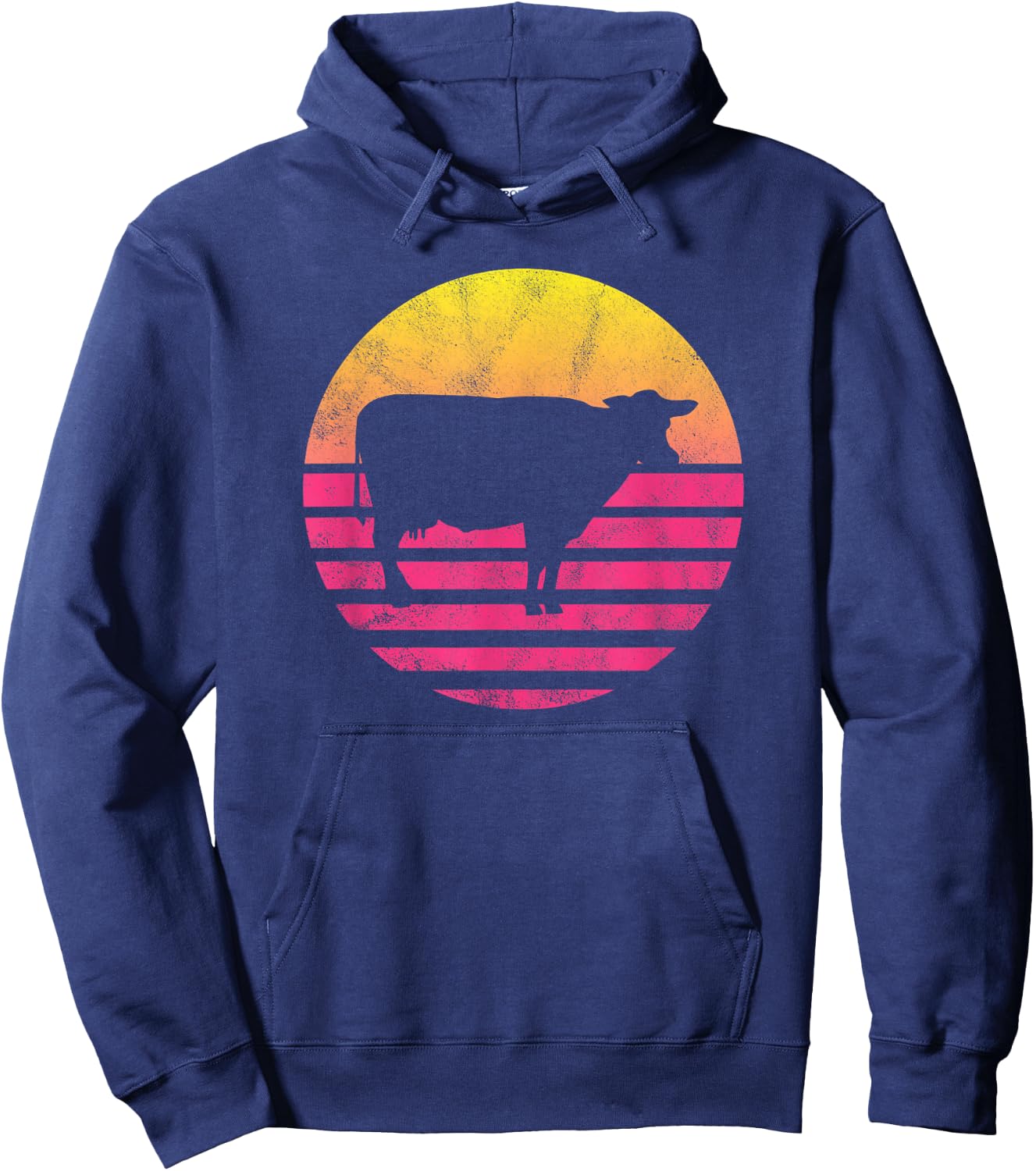 Classic Cow Gift Hoodie - Hoodie | Navy