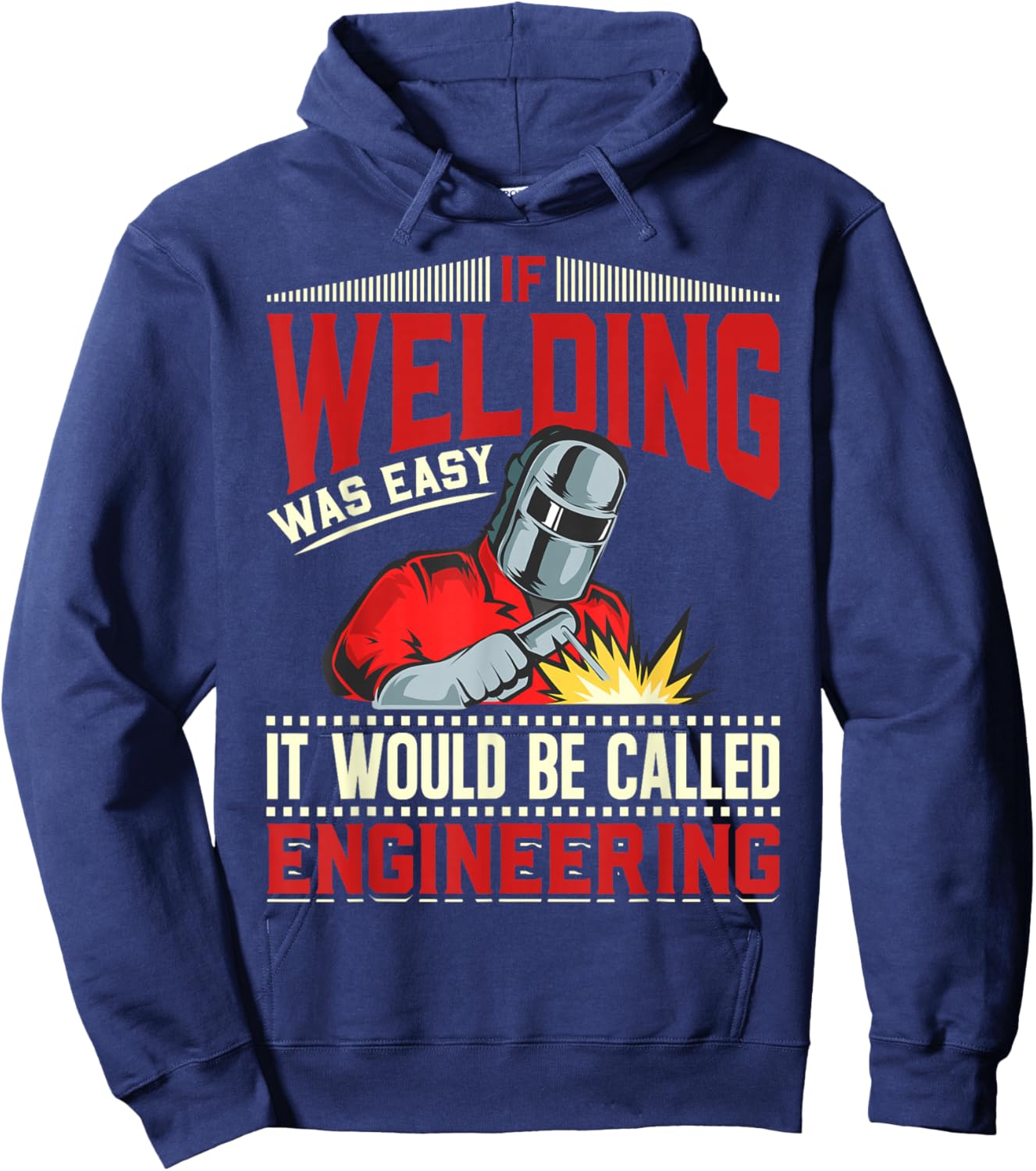 Funny Blacksmith Welder Hoodie - Hoodie | Navy