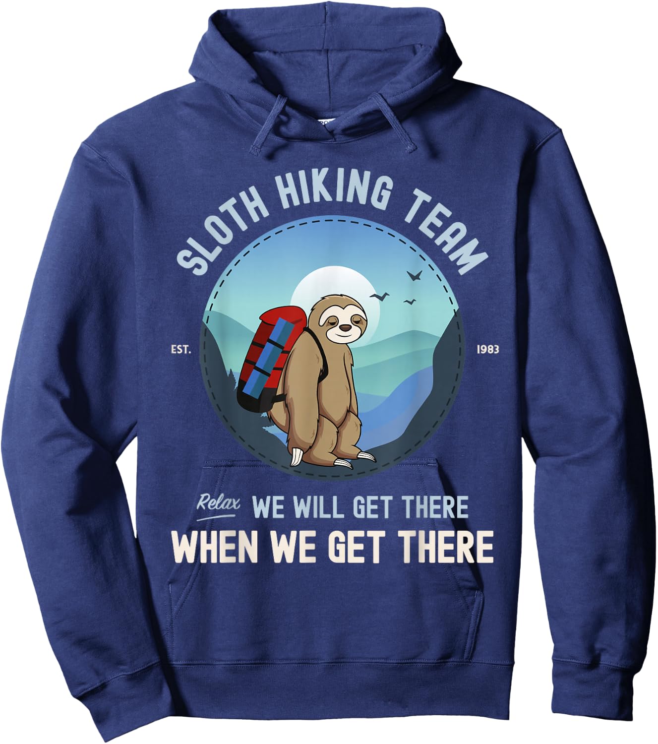Sloth Hiking Sloth Hiking Team Hoodie - Hoodie | Navy