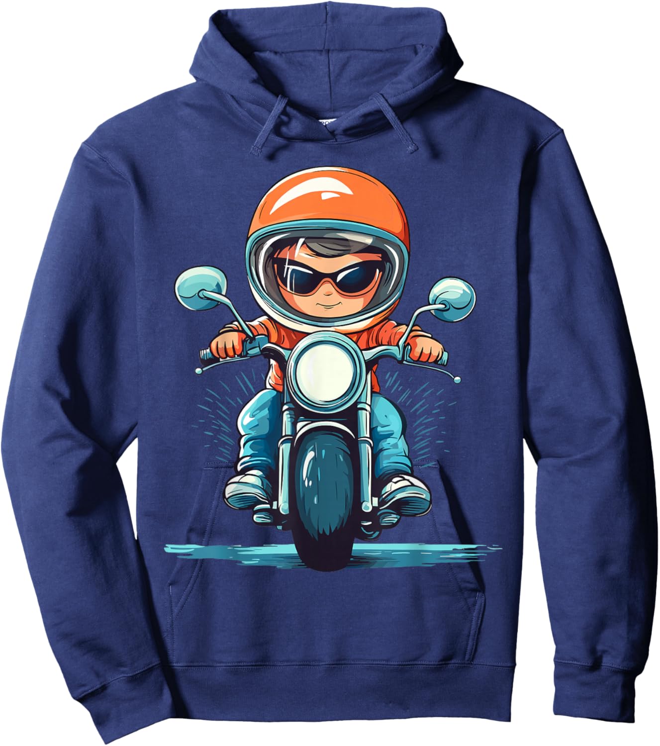 Boys Motorcycle Hoodie - Hoodie | Navy