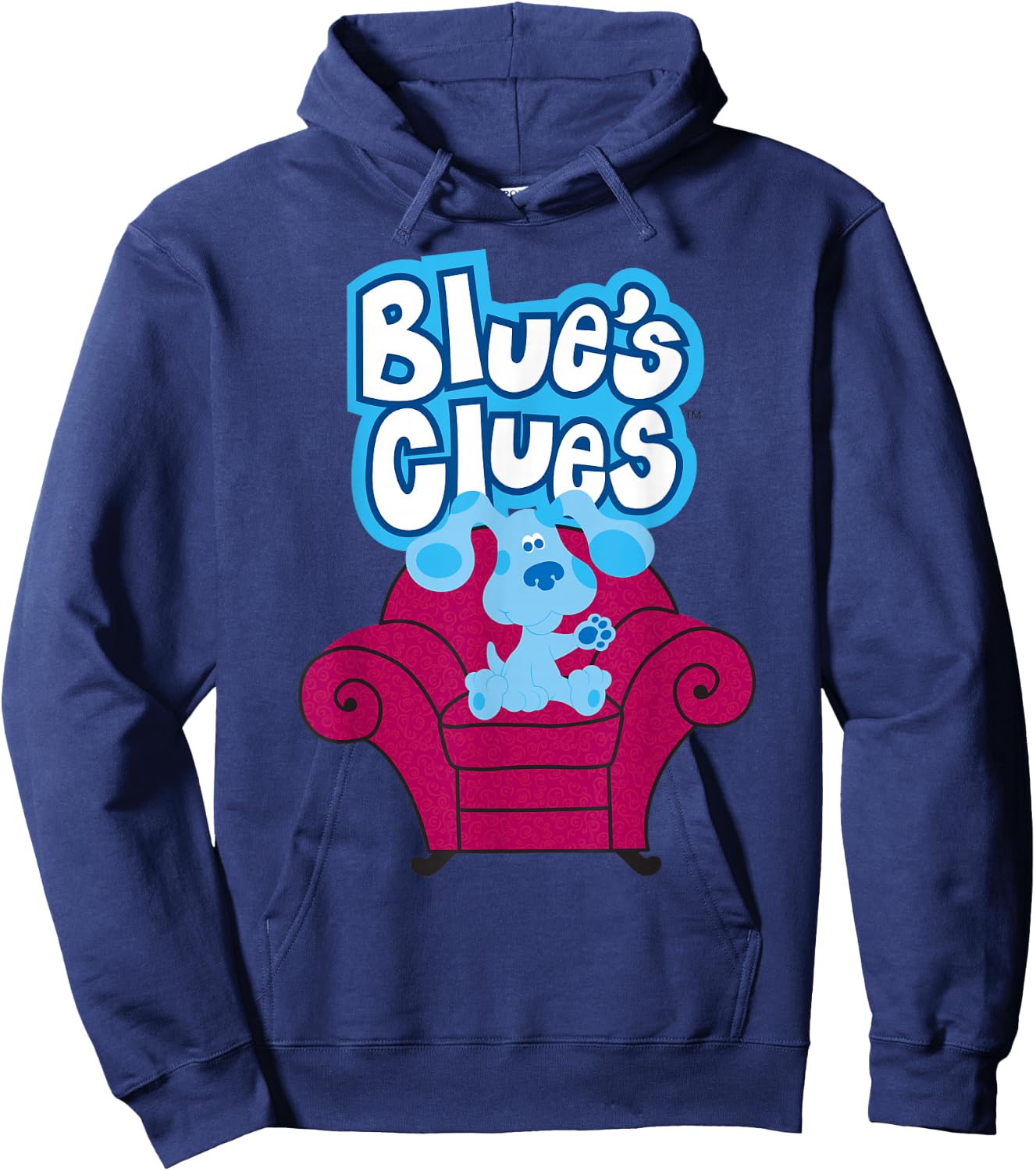 Blue's Clues On Red Sofa Hoodie - Hoodie | Navy