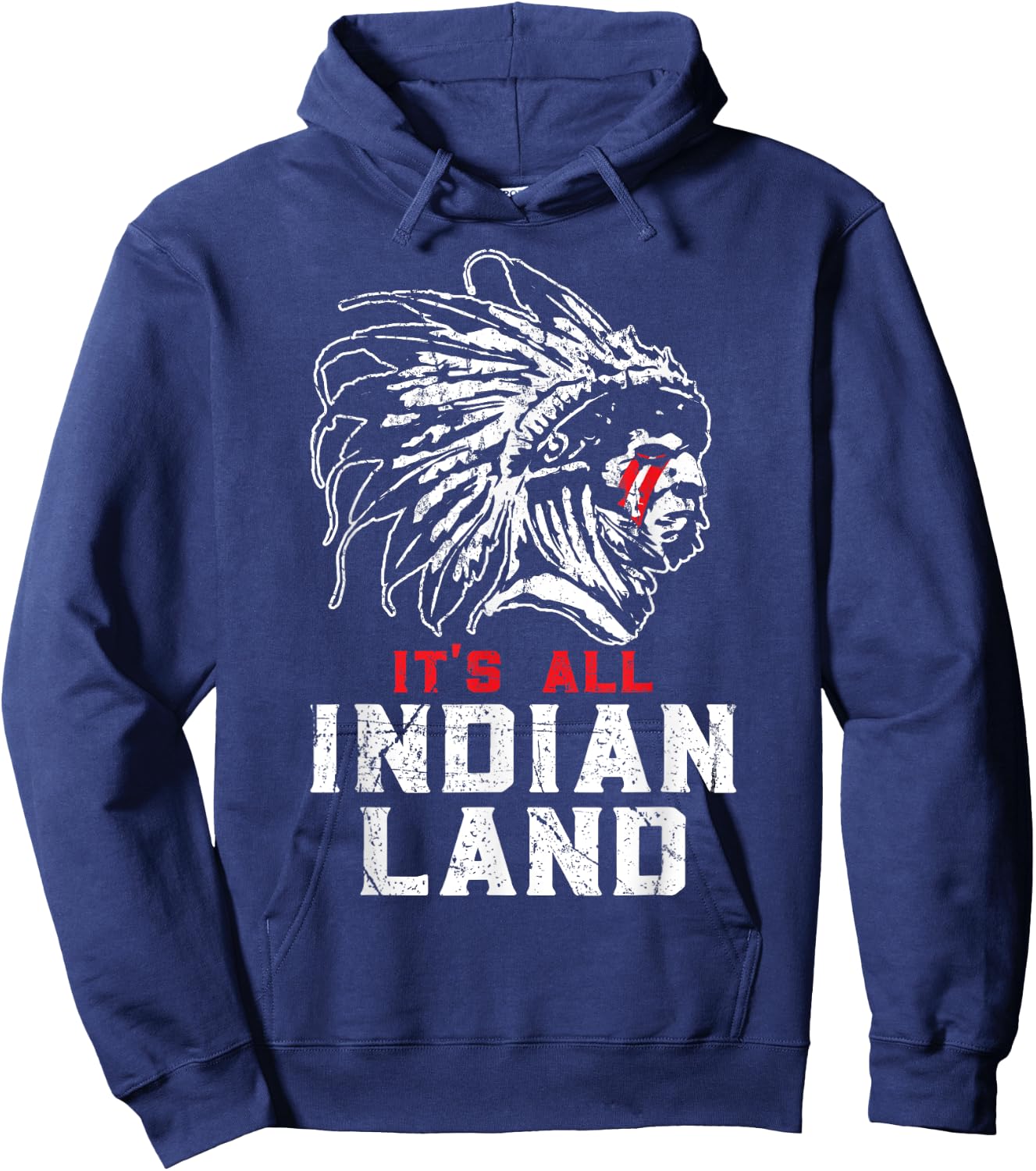 Native American All Indian Land Hoodie - Hoodie | Navy