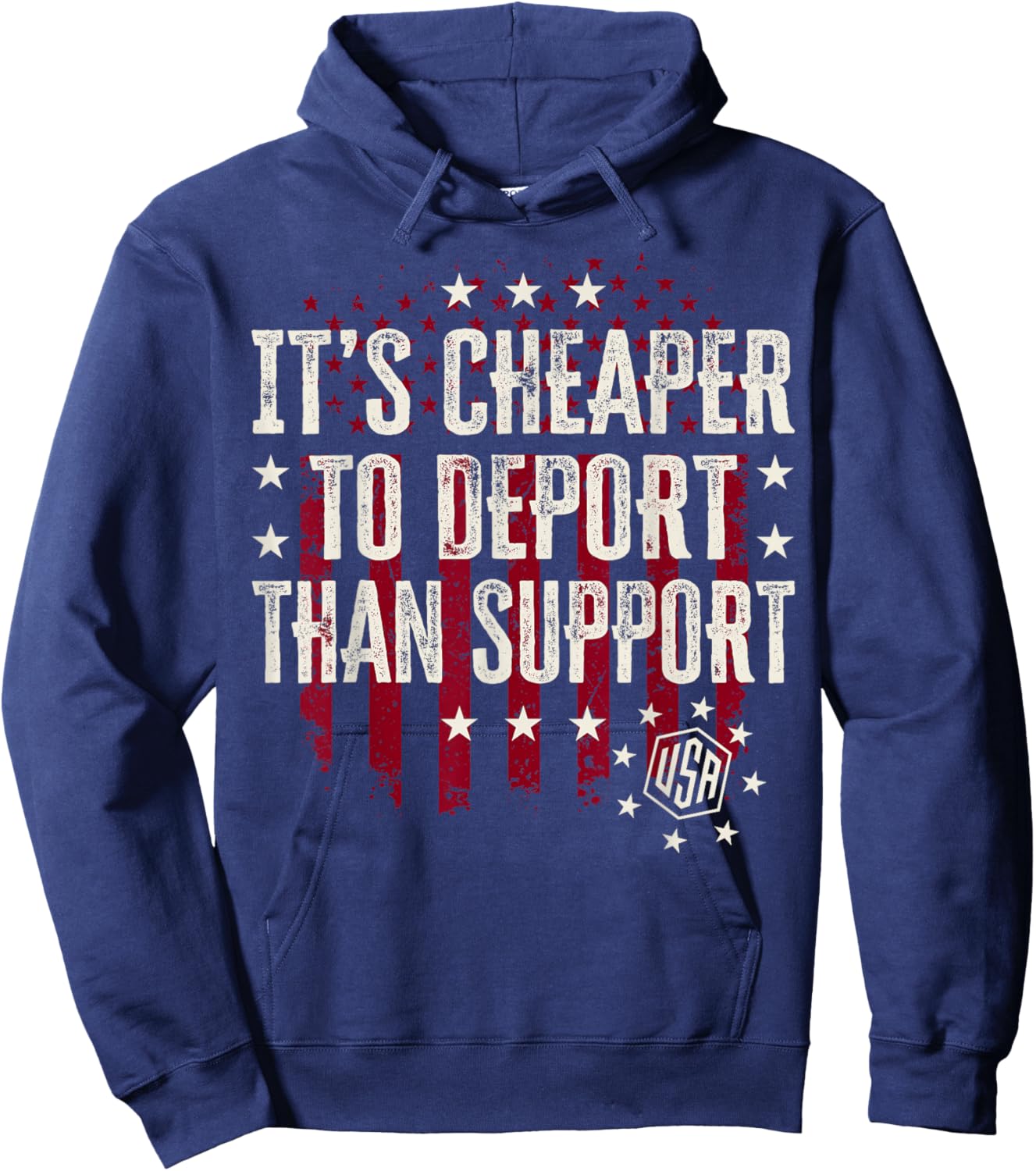 It's Cheaper To Deport Than Support Hoodie - Hoodie | Navy