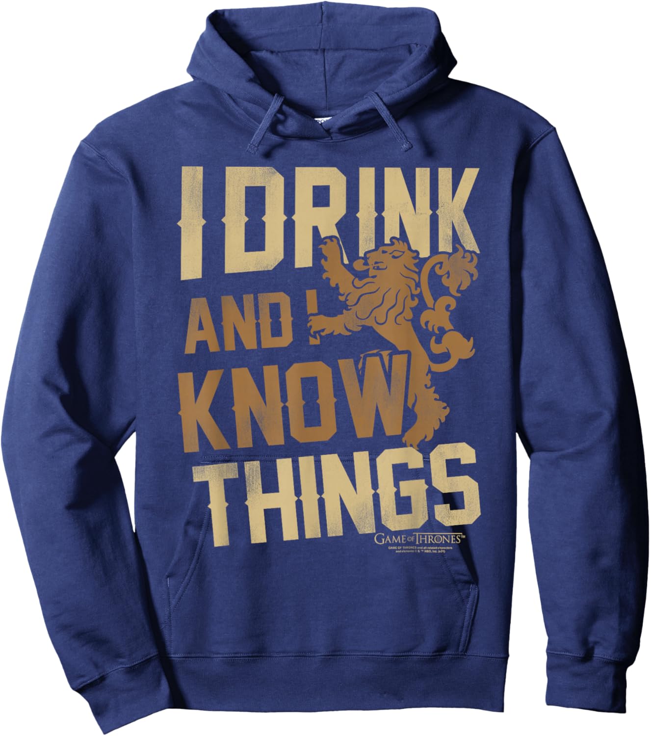 Game of Thrones I Drink and I Know Things Hoodie - Hoodie | Navy