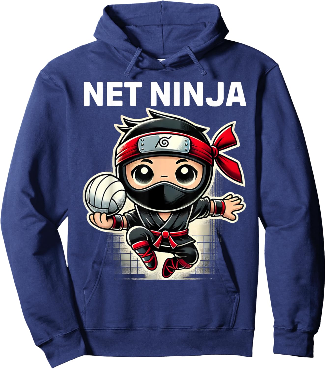 Net Ninja Volleyball Martial Arts Sport Hoodie - Hoodie | Navy