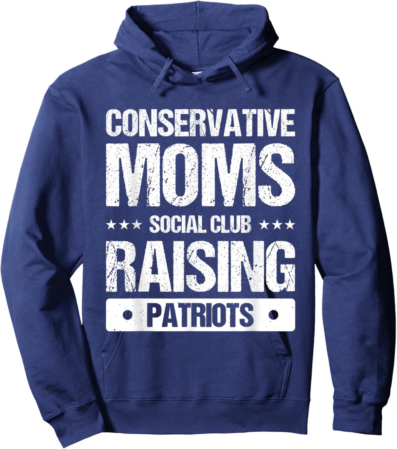 Conservative Moms Social Club Raising Patriots Hoodie - Hoodie | Navy