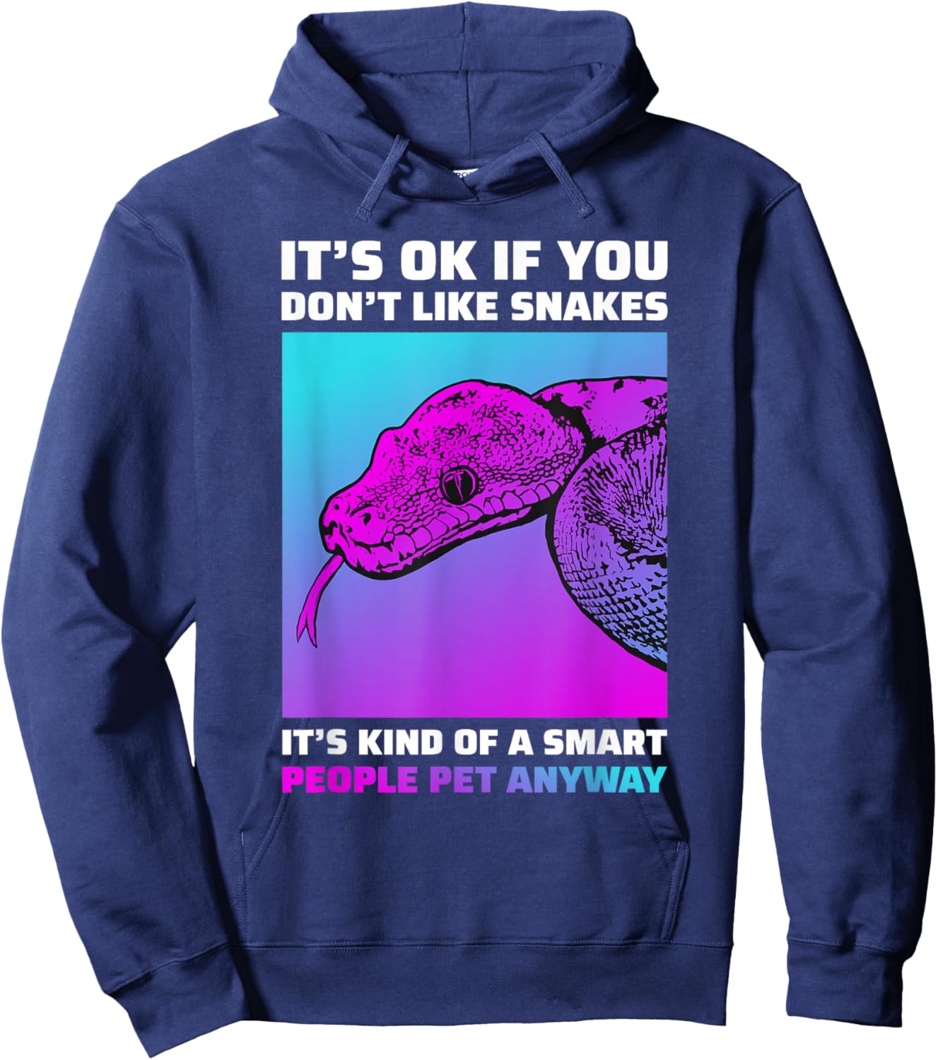 Funny Snake Lover Python Boa Cornsnake Hoodie - Hoodie | Navy
