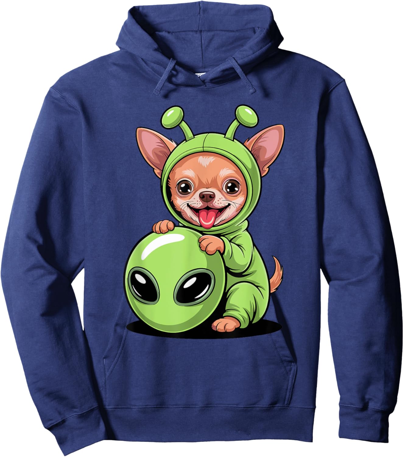 Alien Costume Chihuahua Chihuahuas Chi Hoodie - Hoodie | Navy