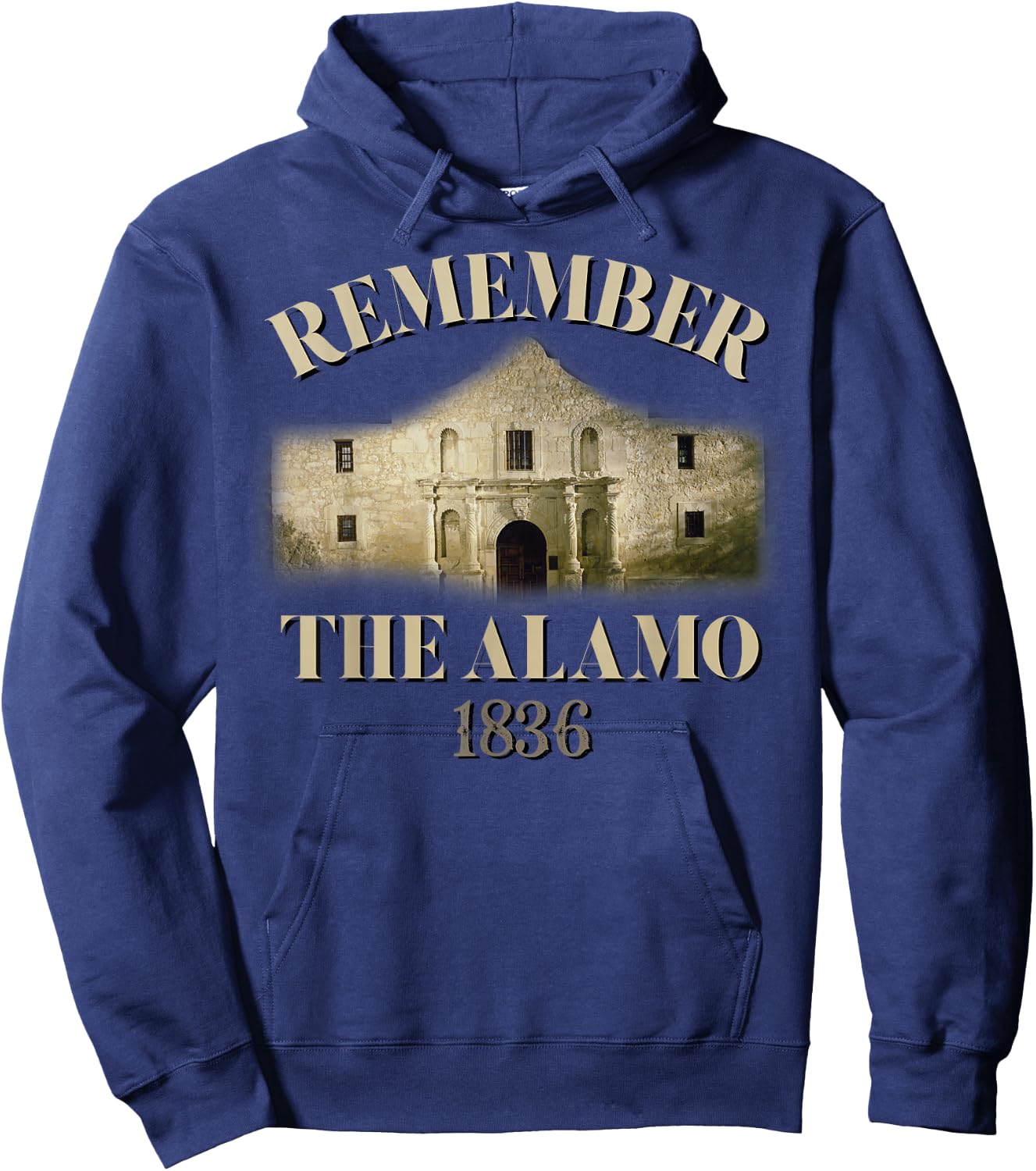 Remember The Alamo Souvenir History Alamo Hoodie - Hoodie | Navy